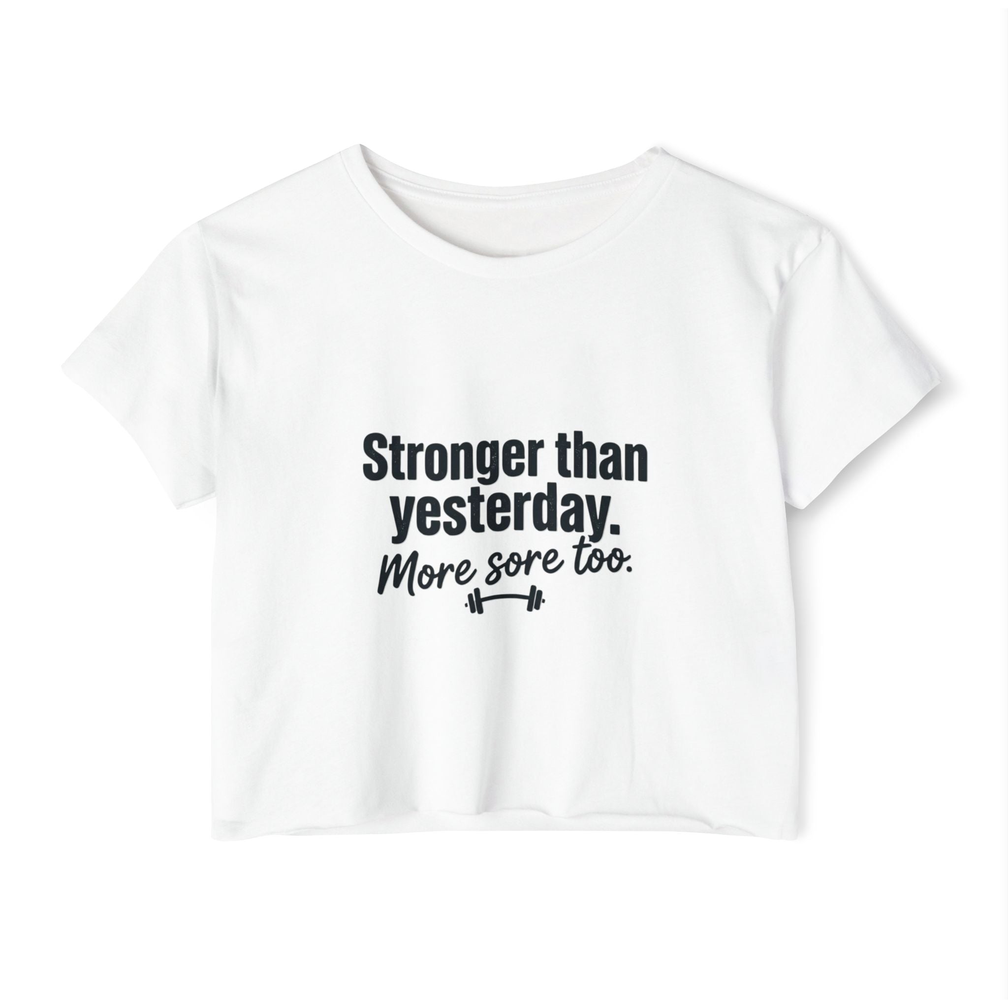 Stronger Than Yesterday Women's Festival Crop Top