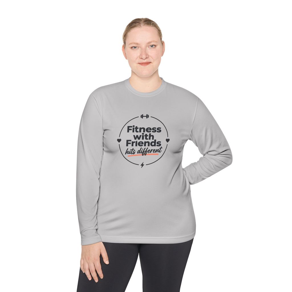 Fitness with Friends Unisex Lightweight Long Sleeve Tee