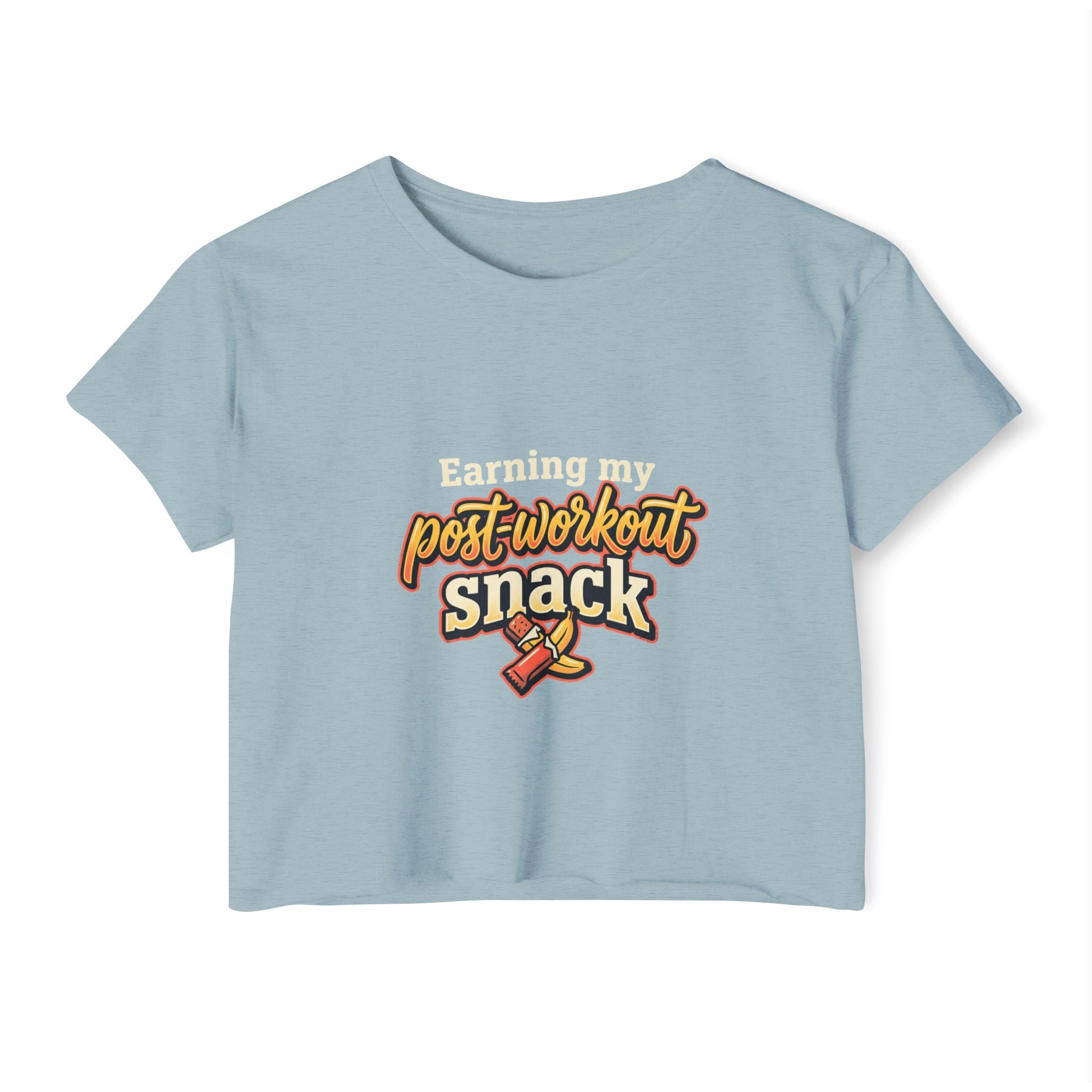 Earning My Post-Workout Snack Women's Festival Crop Top