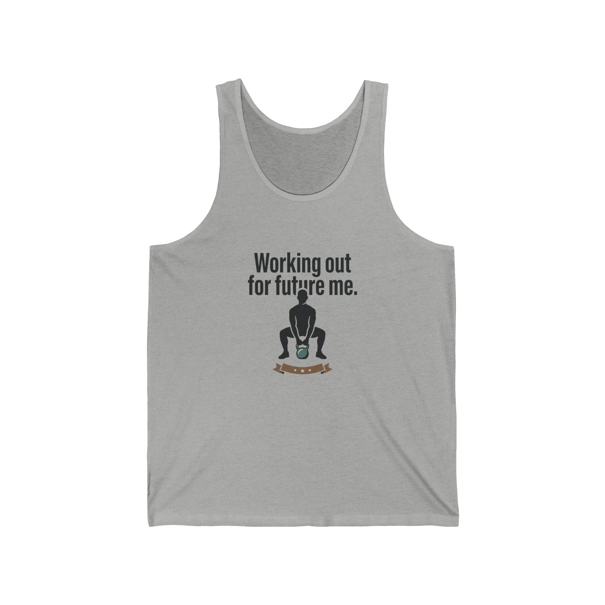 Working Out For Future Me Unisex Jersey Tank