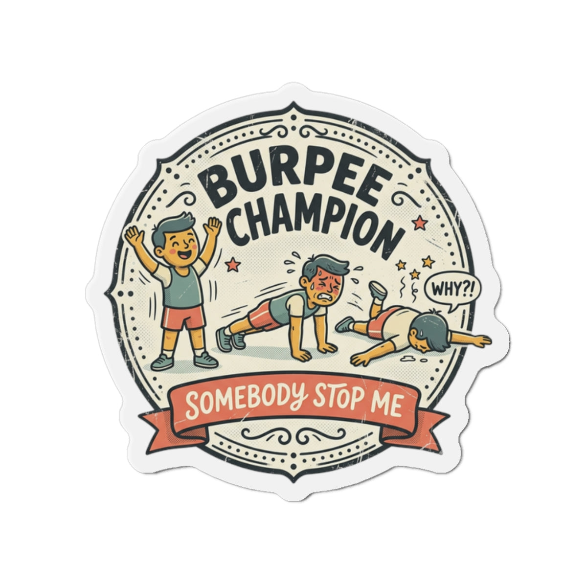 Burpee Champion Die-Cut Magnets