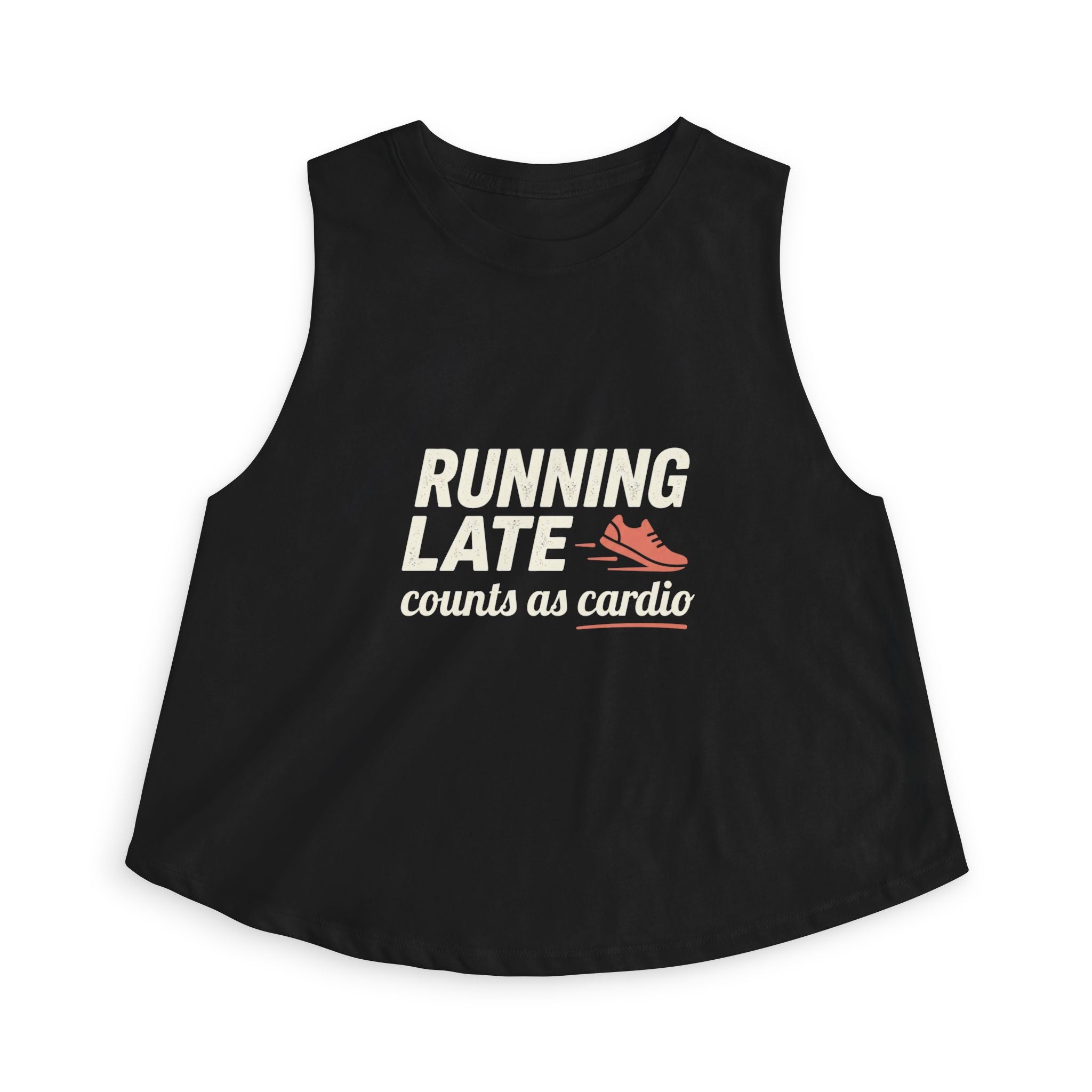 Running Late Counts as Cardio Women's Crop Top