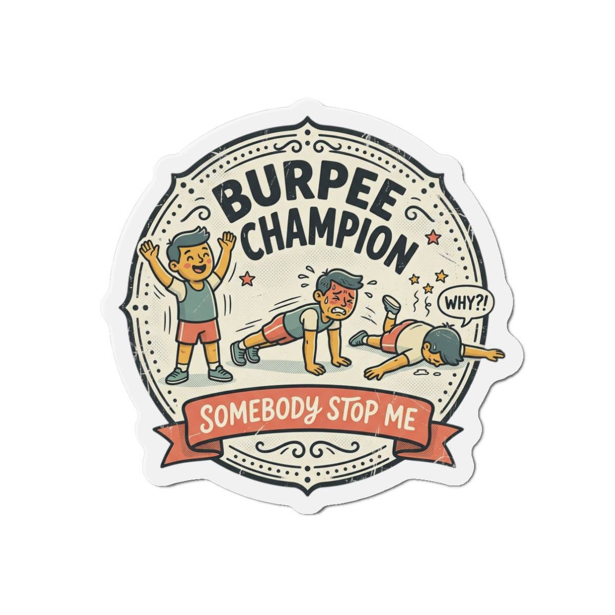 Burpee Champion Die-Cut Magnets