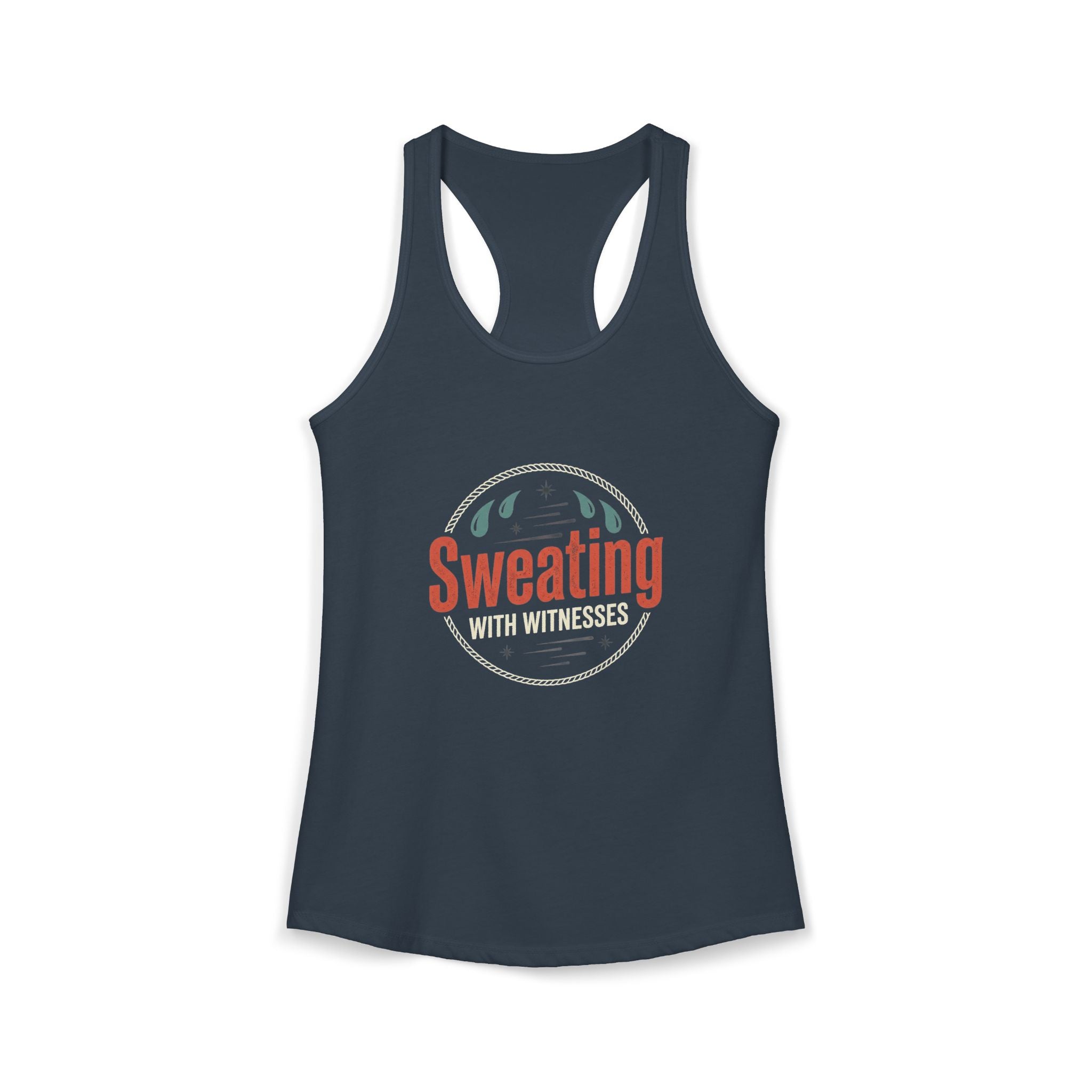 Sweating with Witnesses Women's Ideal Racerback Tank