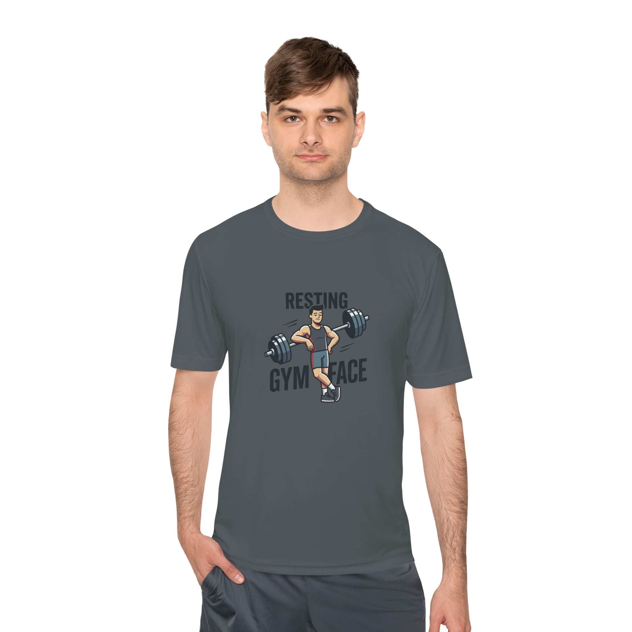Resting Gym Face Unisex Moisture Wicking Tee