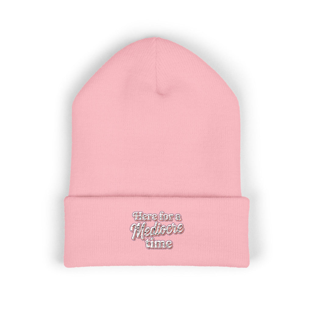 Here for a Mediocre Time Classic Cuffed Beanie (Embroidery)