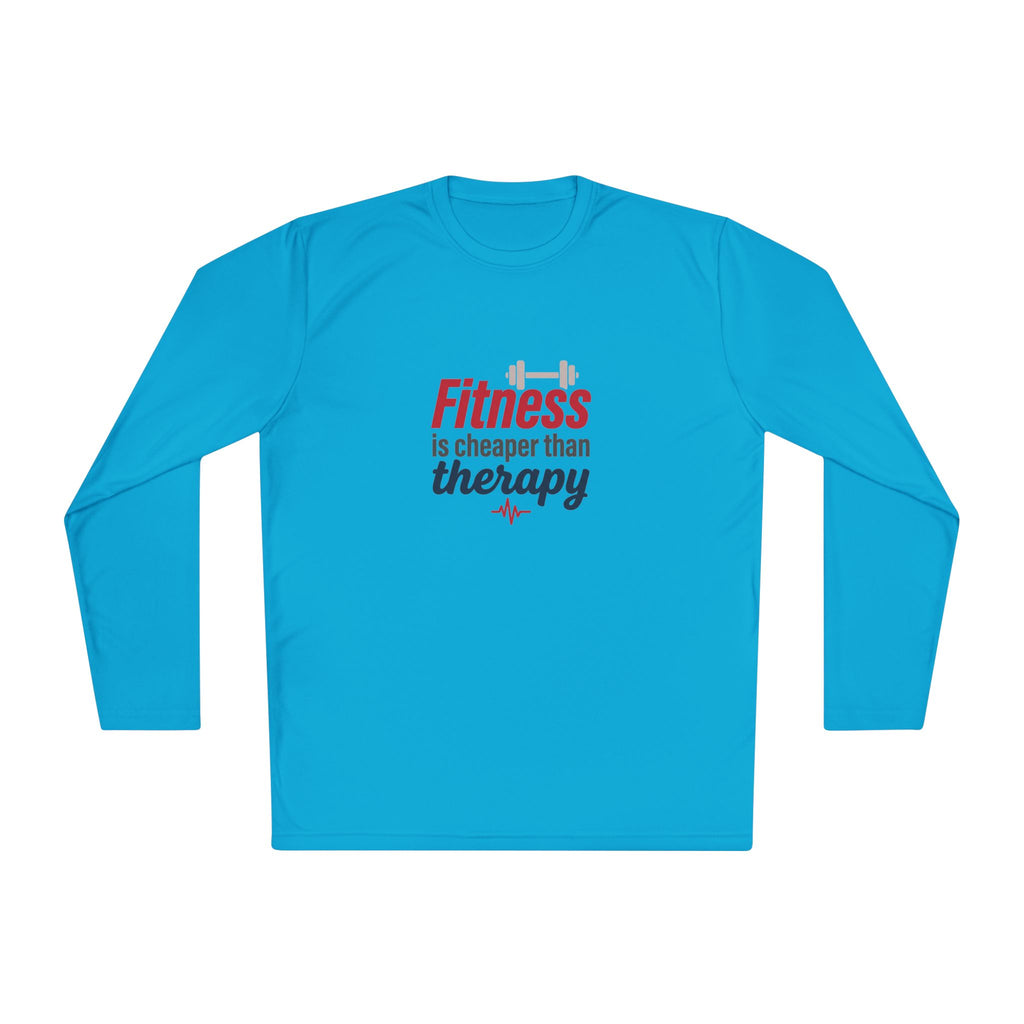 Fitness is Cheaper than Therapy Unisex Lightweight Long Sleeve Tee