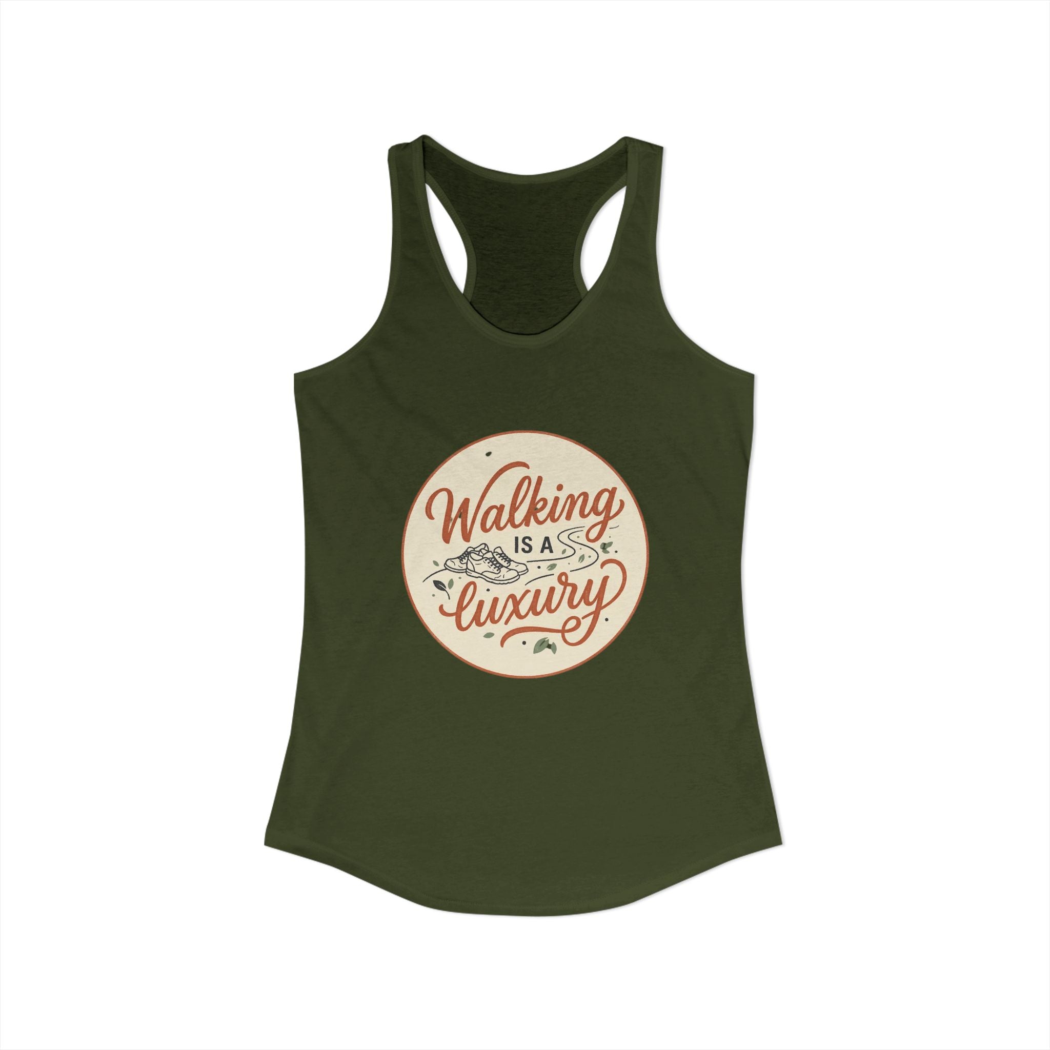 Walking is a Luxury Women's Ideal Racerback Tank