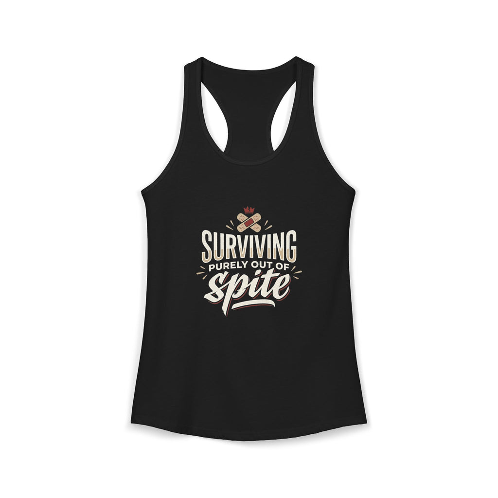 Surviving Purely Out of Spite Women's Ideal Racerback Tank