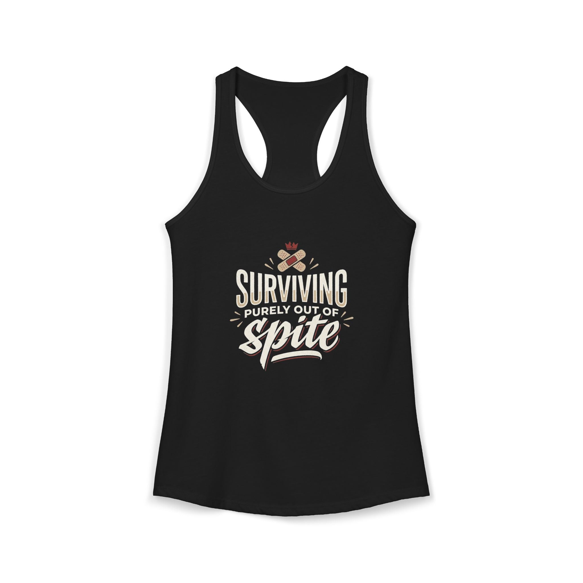 Surviving Purely Out of Spite Women's Ideal Racerback Tank