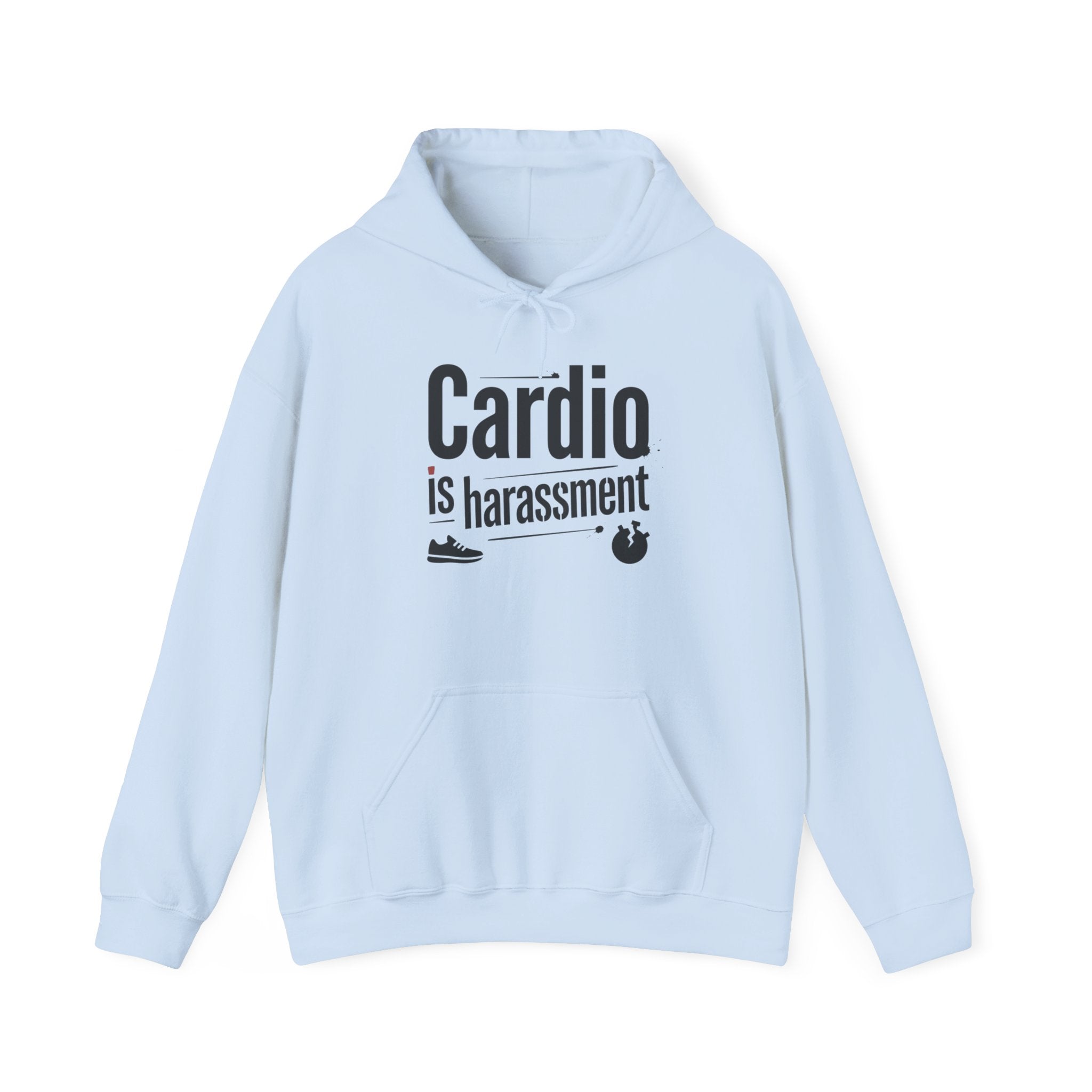 Cardio is Harassment Unisex Heavy Blend™ Hooded Sweatshirt
