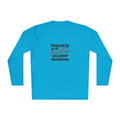 Powered by Protein and Poor Decisions Unisex Lightweight Long Sleeve Tee