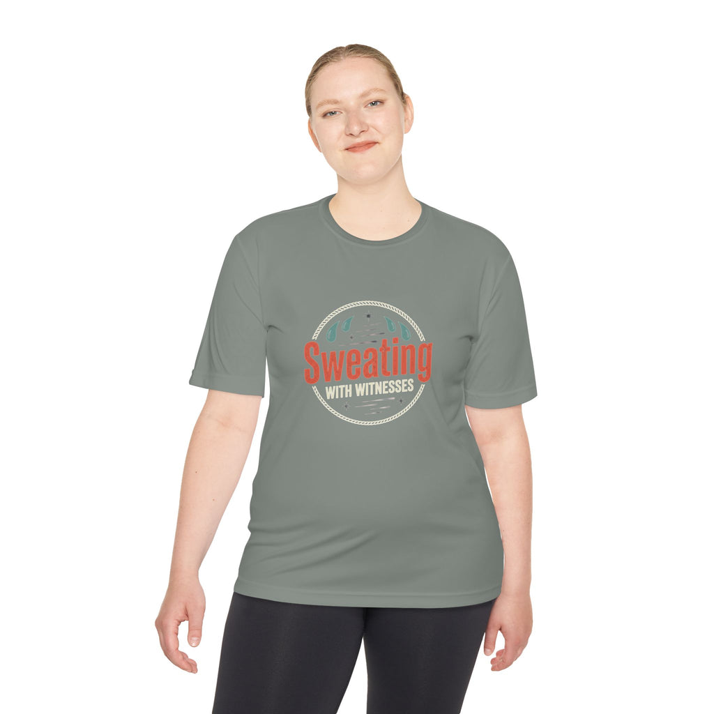 Sweating with Witnesses Unisex Moisture Wicking Tee