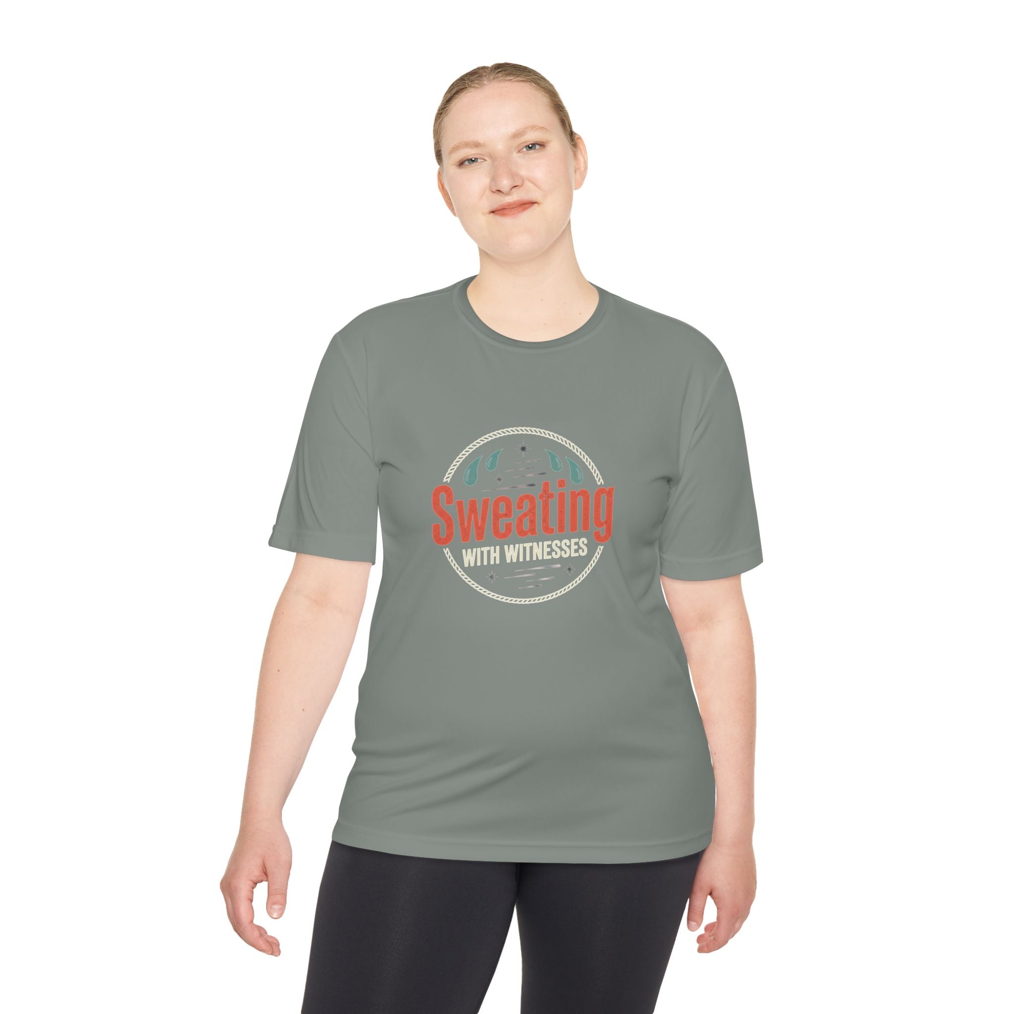 Sweating with Witnesses Unisex Moisture Wicking Tee