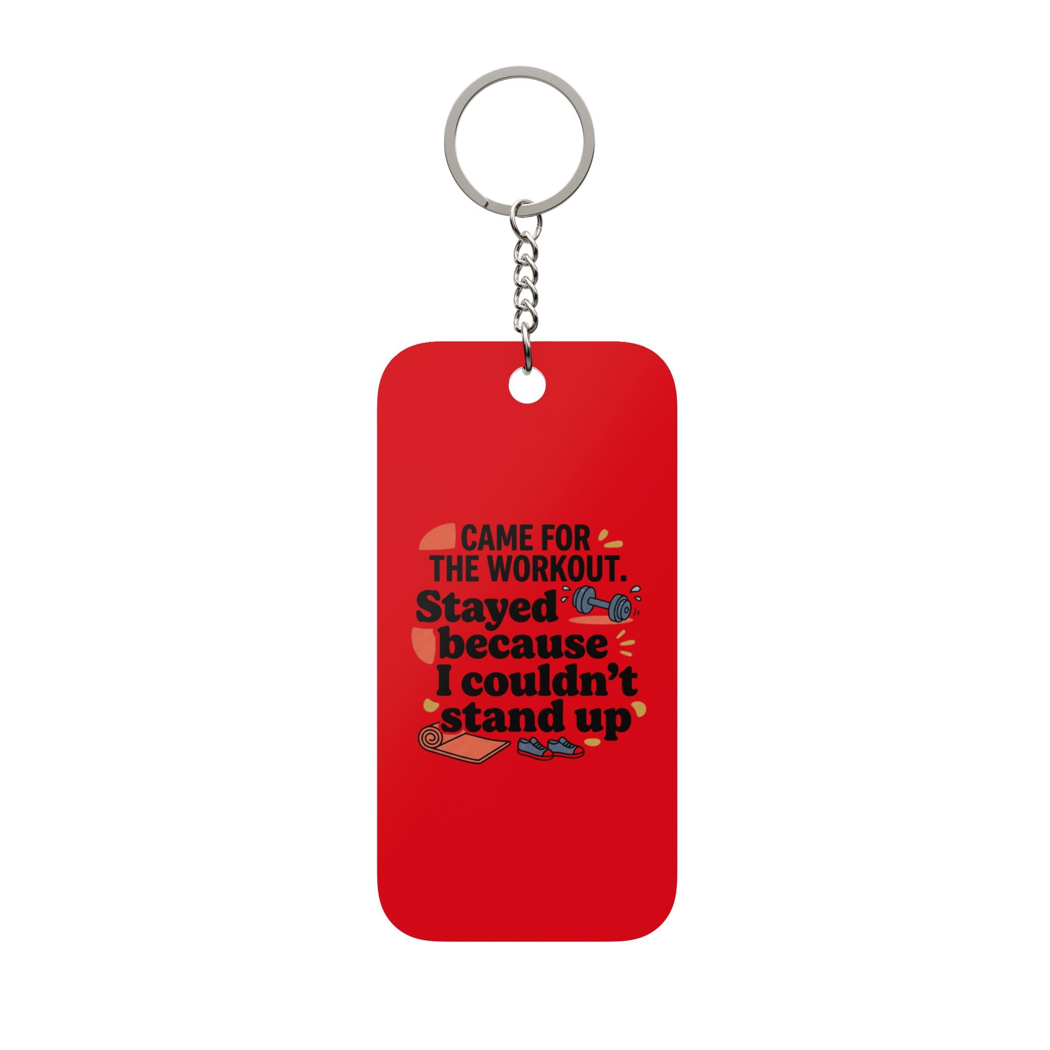 Came for the Workout Double-Sided Keychain Charm