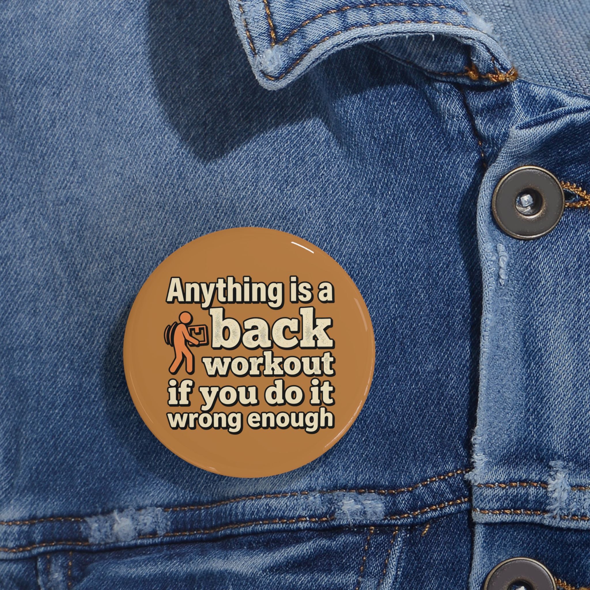 Anything is a Back Workout Round Pins