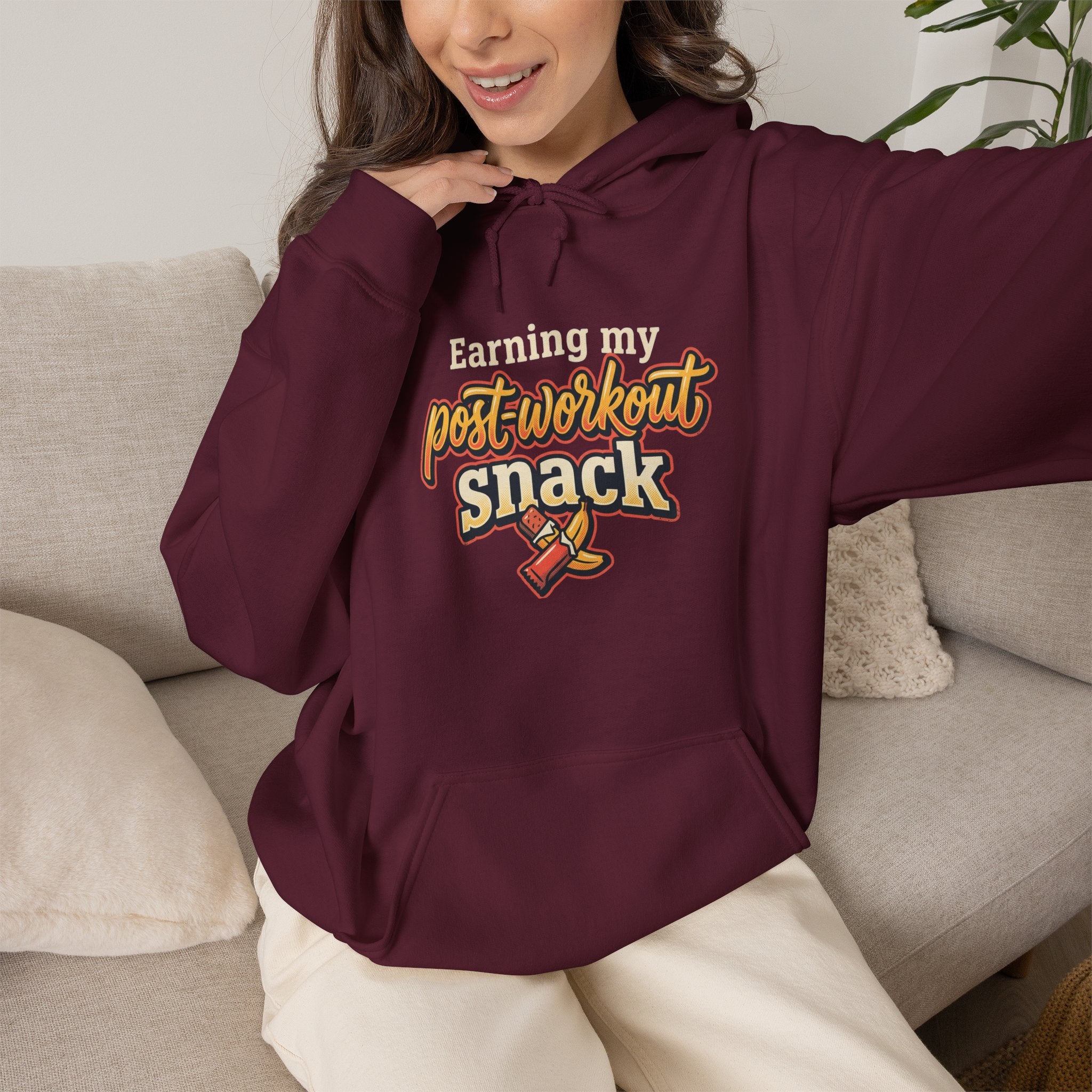 Earning My Post-Workout Snack Unisex Heavy Blend™ Hooded Sweatshirt