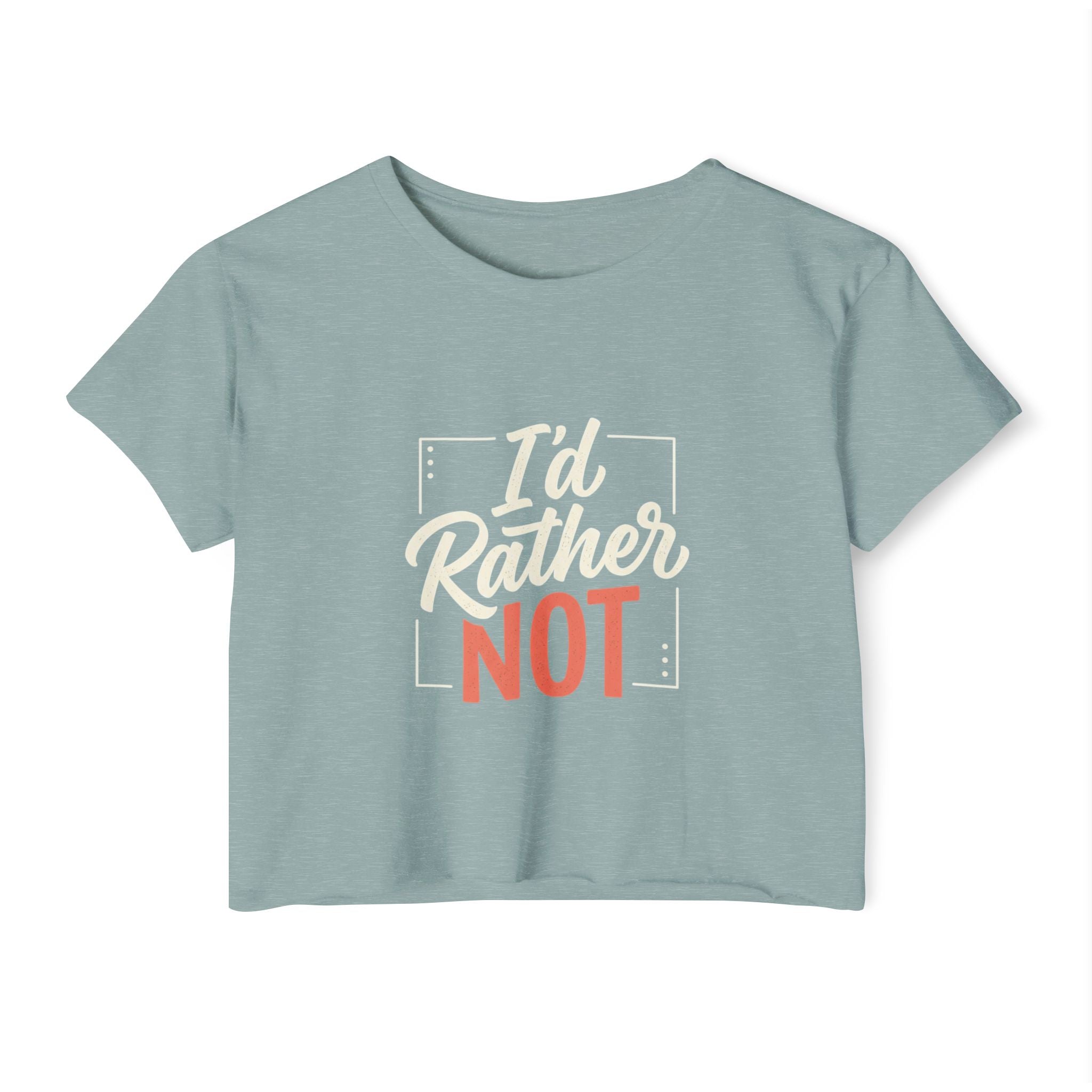 I'd Rather Not Women's Festival Crop Top