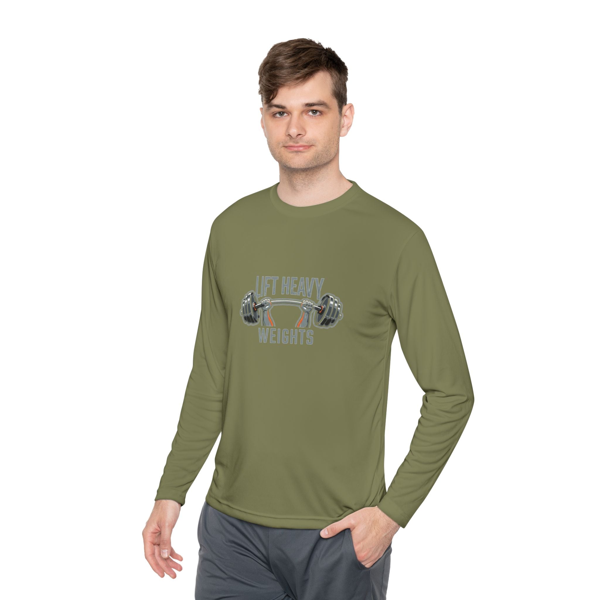 Lift Heavy Weights Unisex Lightweight Long Sleeve Tee