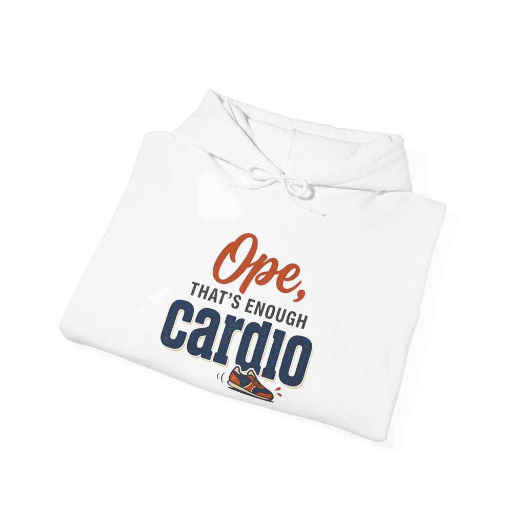Ope, That's Enough Cardio Unisex Heavy Blend™ Hooded Sweatshirt