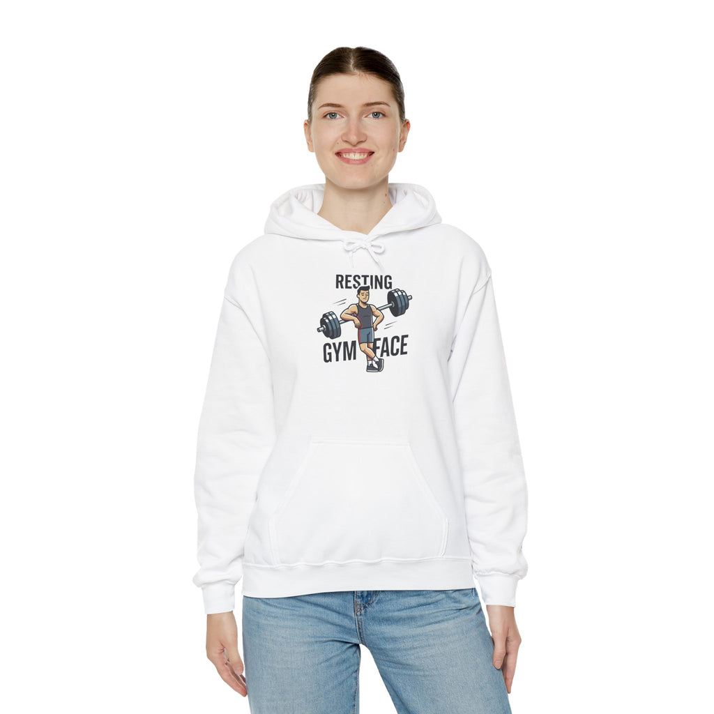 Resting Gym Face Unisex Heavy Blend™ Hooded Sweatshirt