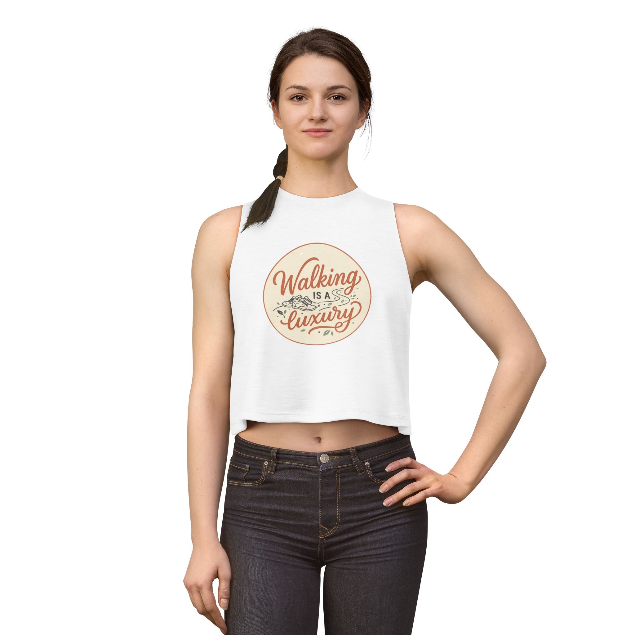 Walking is a Luxury Women's Crop Top
