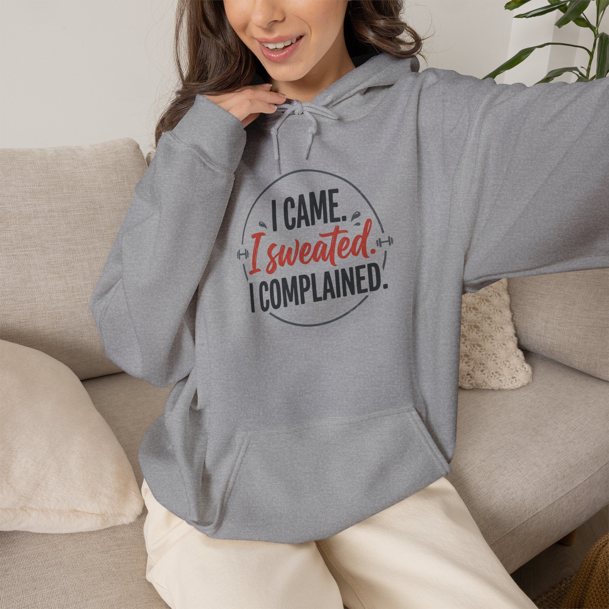 I Came I Sweated I Complained Unisex Heavy Blend™ Hooded Sweatshirt