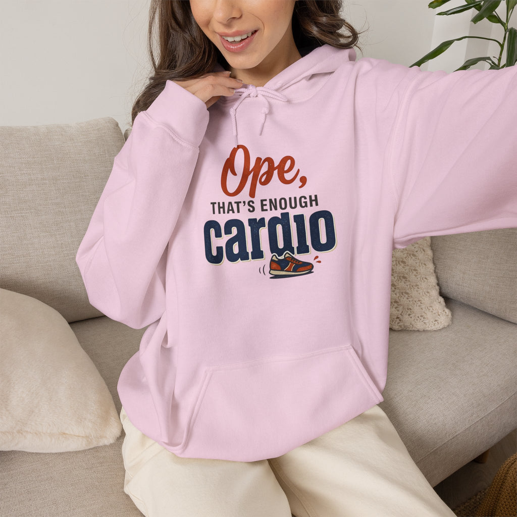 Ope, That's Enough Cardio Unisex Heavy Blend™ Hooded Sweatshirt