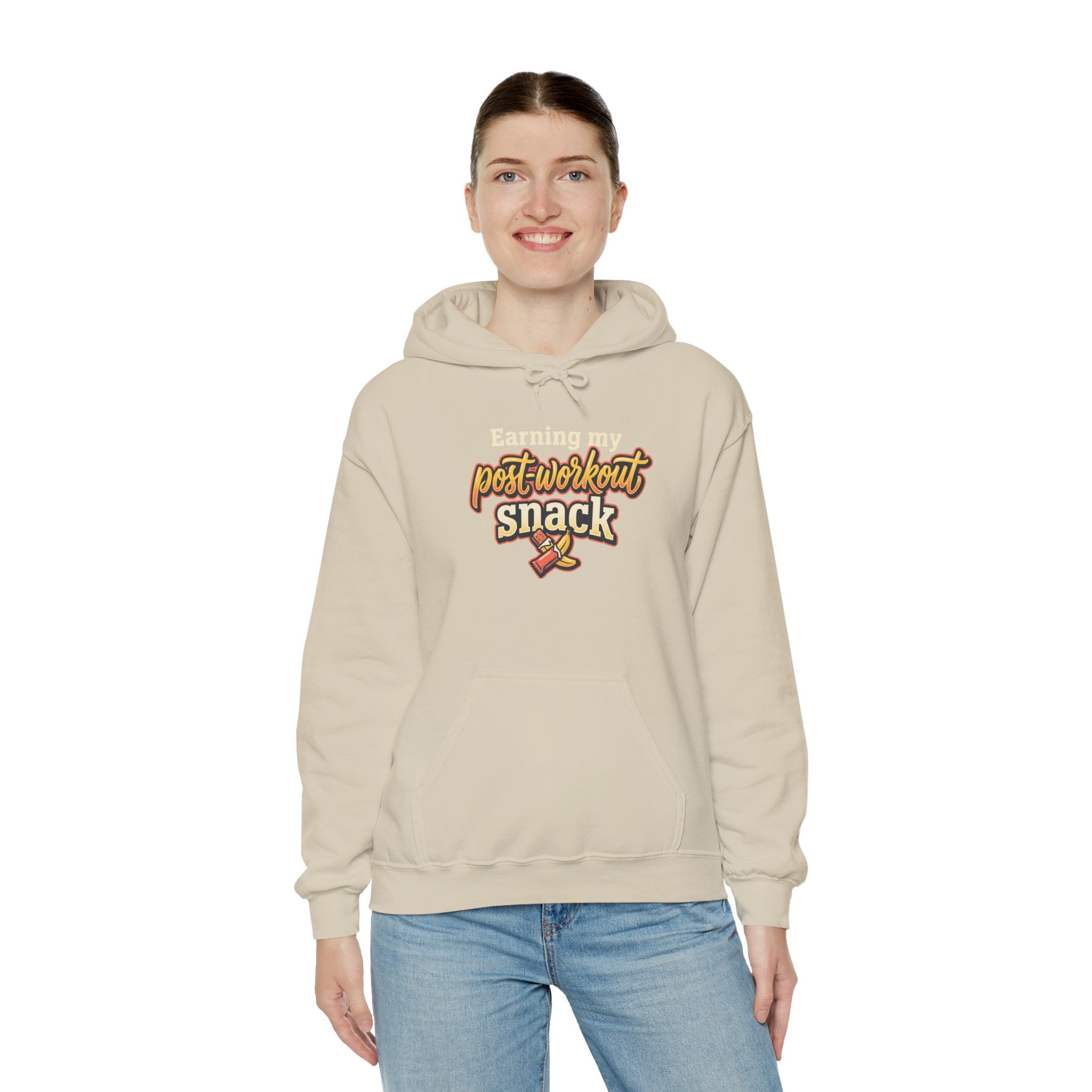 Earning My Post-Workout Snack Unisex Heavy Blend™ Hooded Sweatshirt