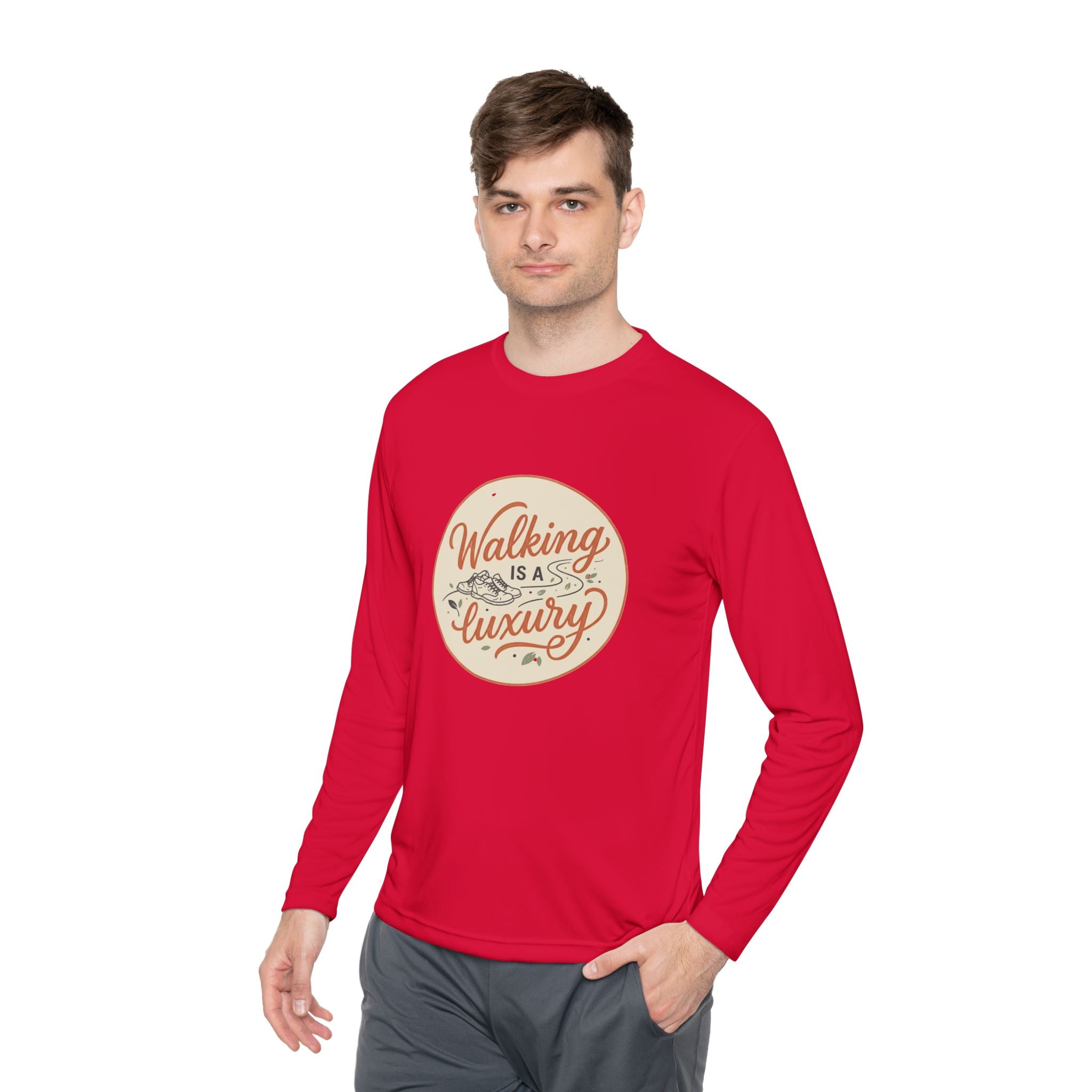 Walking is a Luxury Unisex Lightweight Long Sleeve Tee