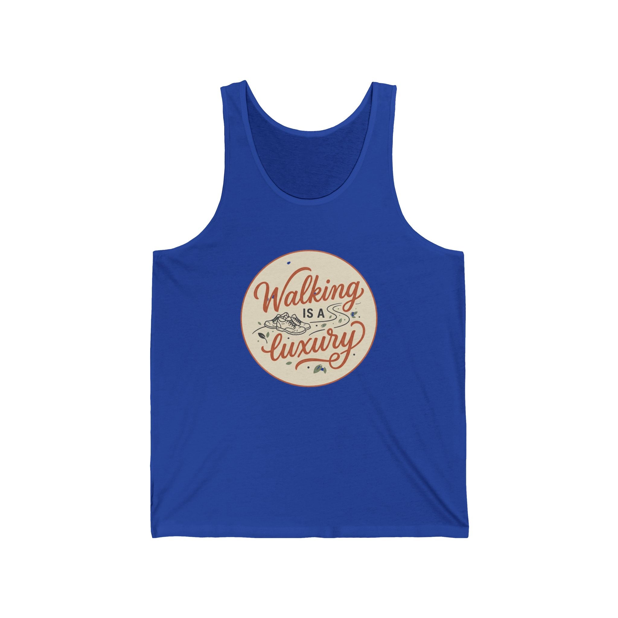 Walking is a Luxury Unisex Jersey Tank
