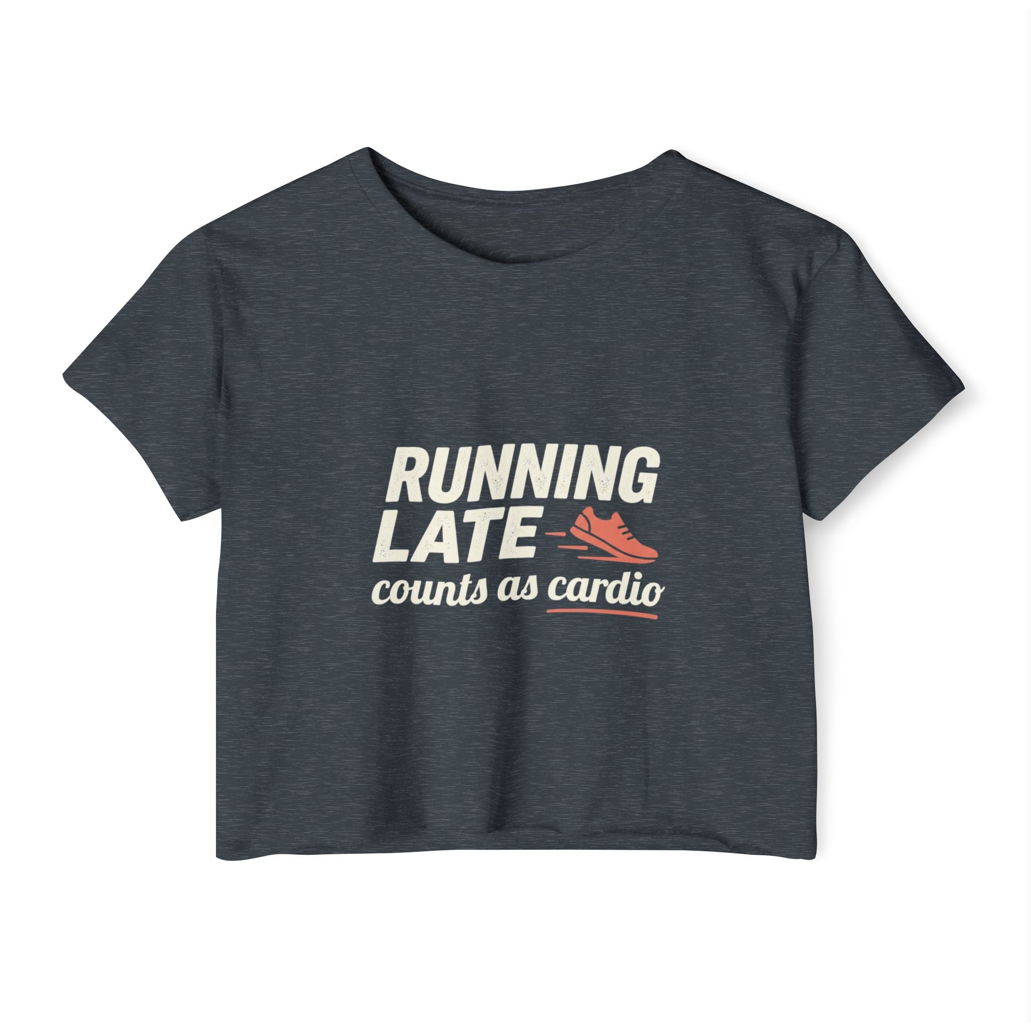Running Late Counts as Cardio Women's Festival Crop Top