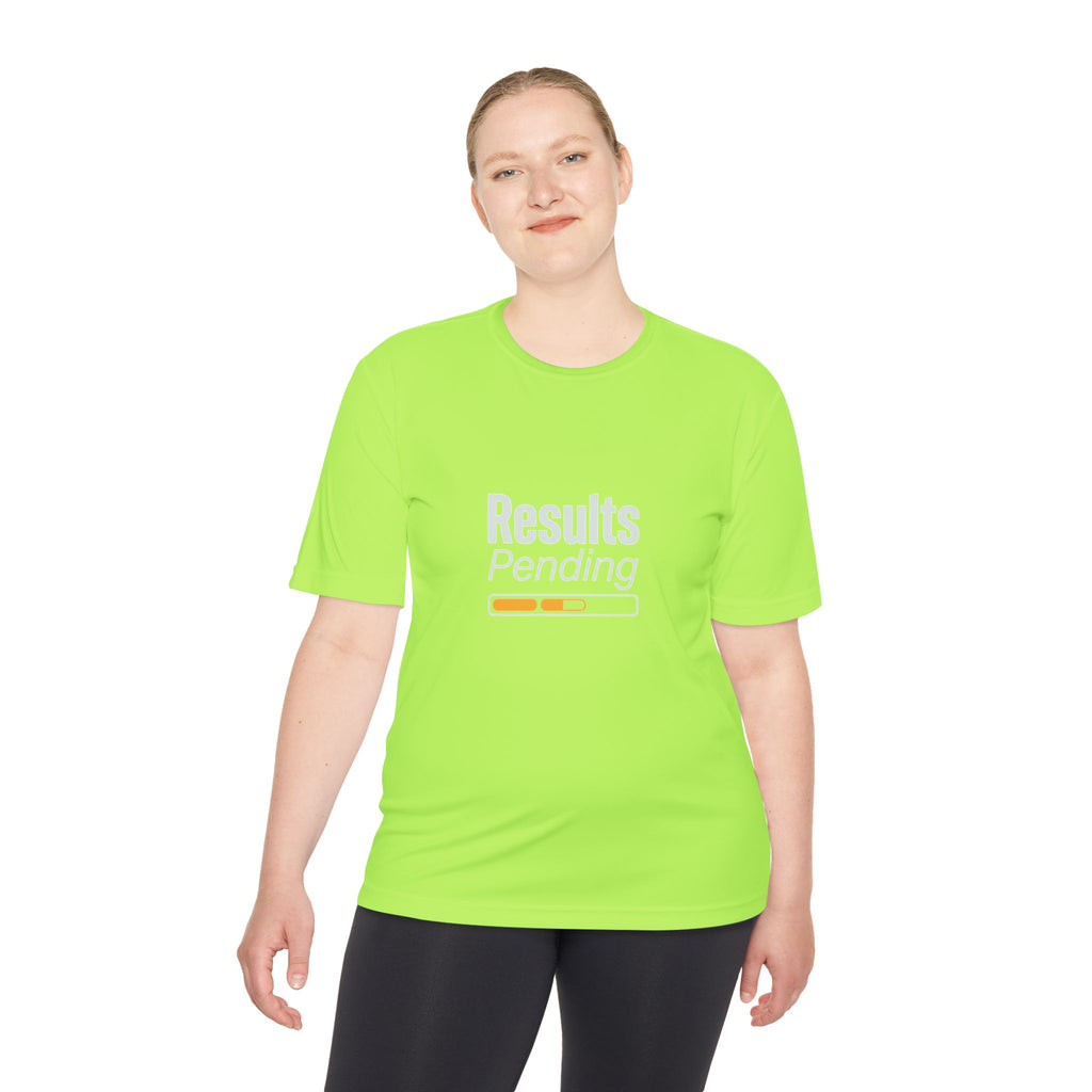 Results Pending Unisex Moisture Wicking Tee