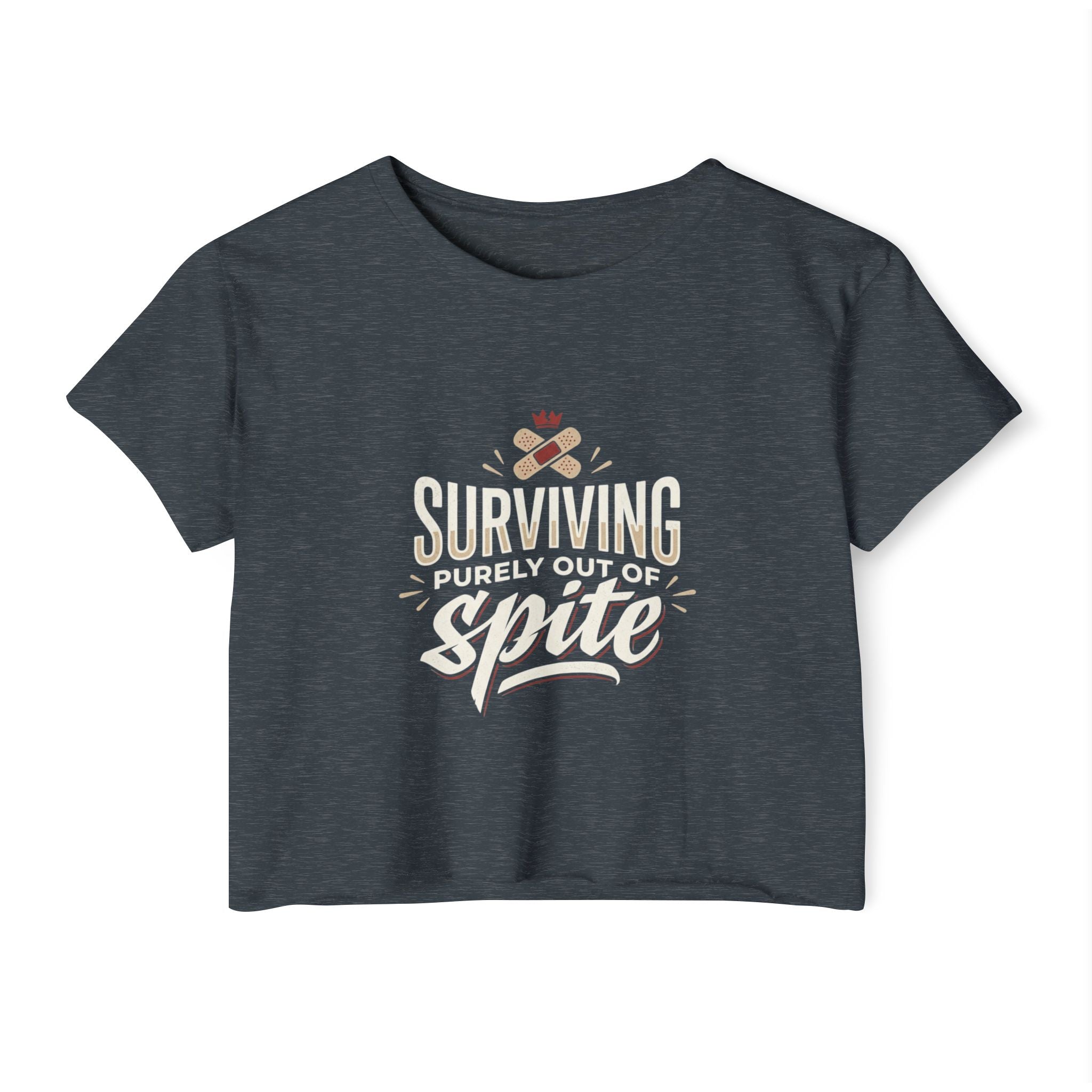 Surviving Purely Out of Spite Women's Festival Crop Top