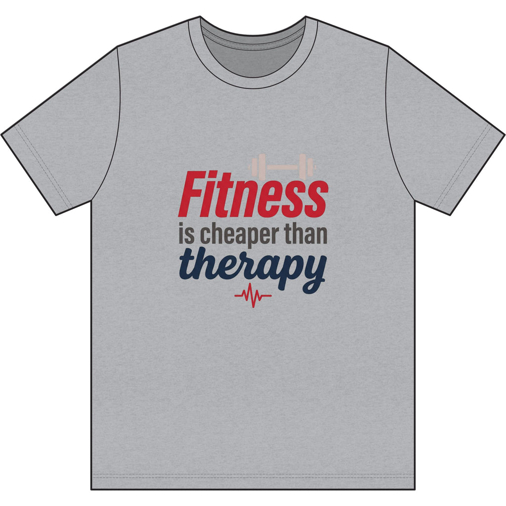 Fitness is Cheaper than Therapy Dri-Power 100% Polyester T-Shirt