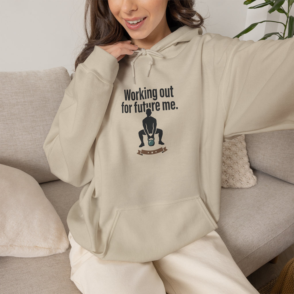 Working Out For Future Me Unisex Heavy Blend™ Hooded Sweatshirt