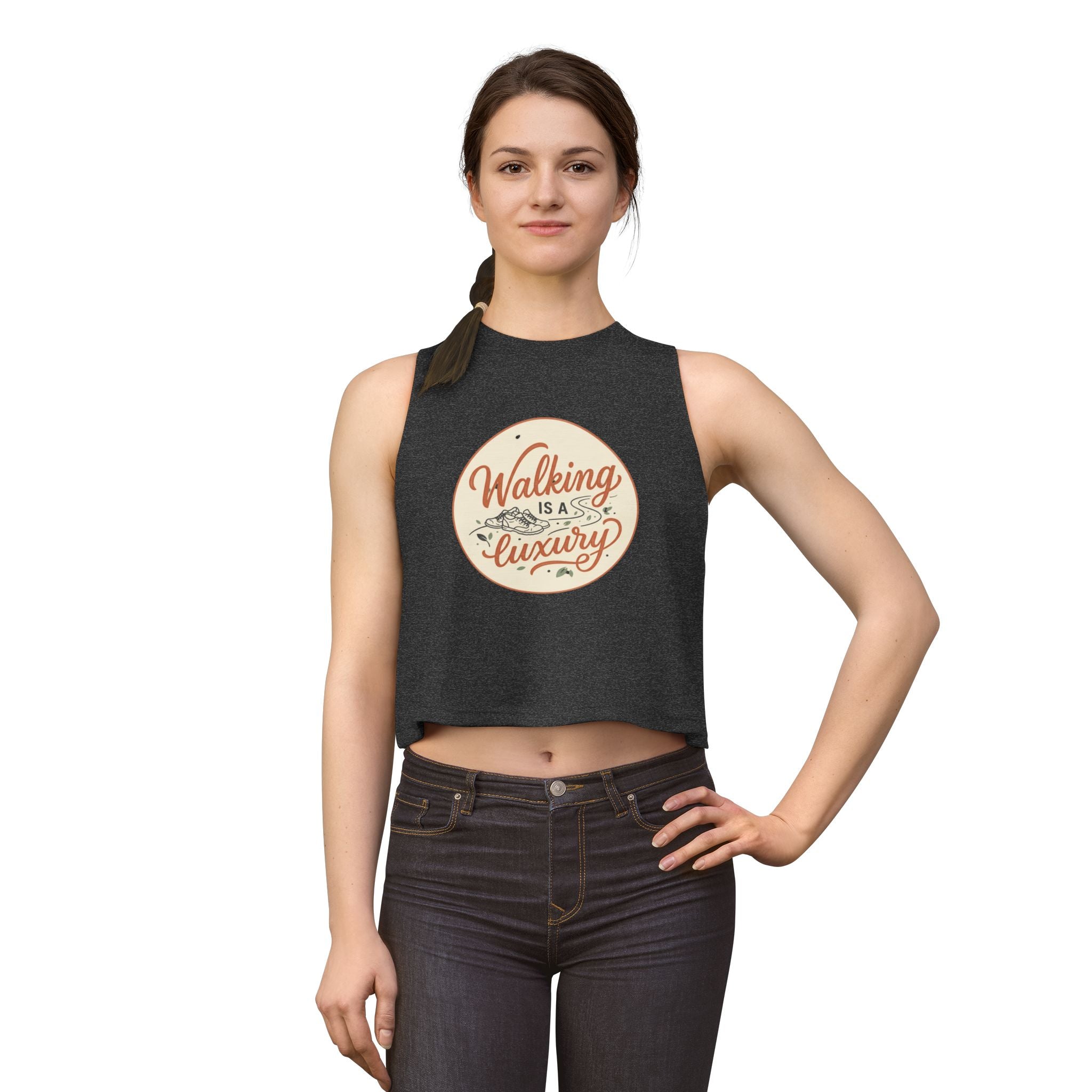 Walking is a Luxury Women's Crop Top