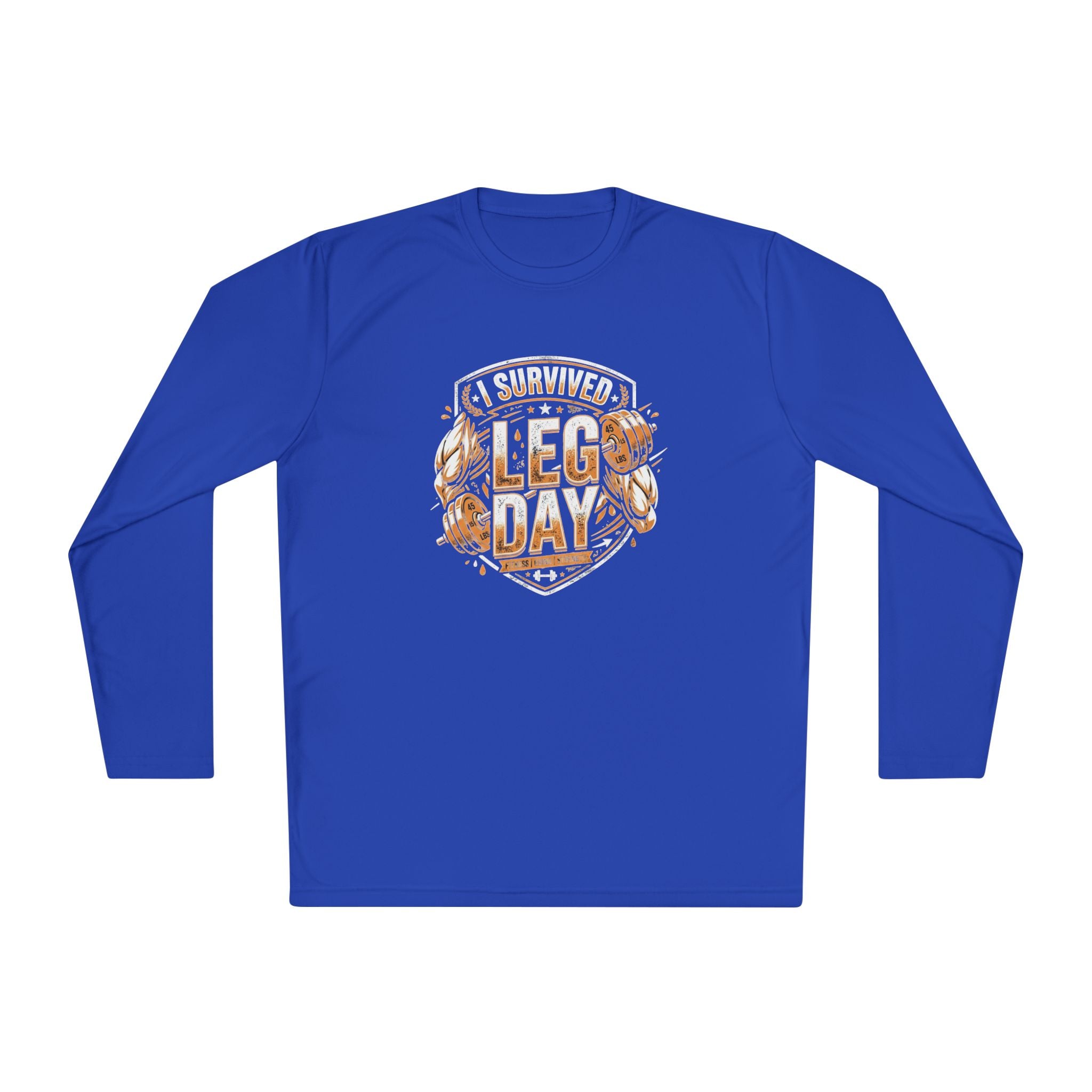 I Survived Leg Day Unisex Lightweight Long Sleeve Tee