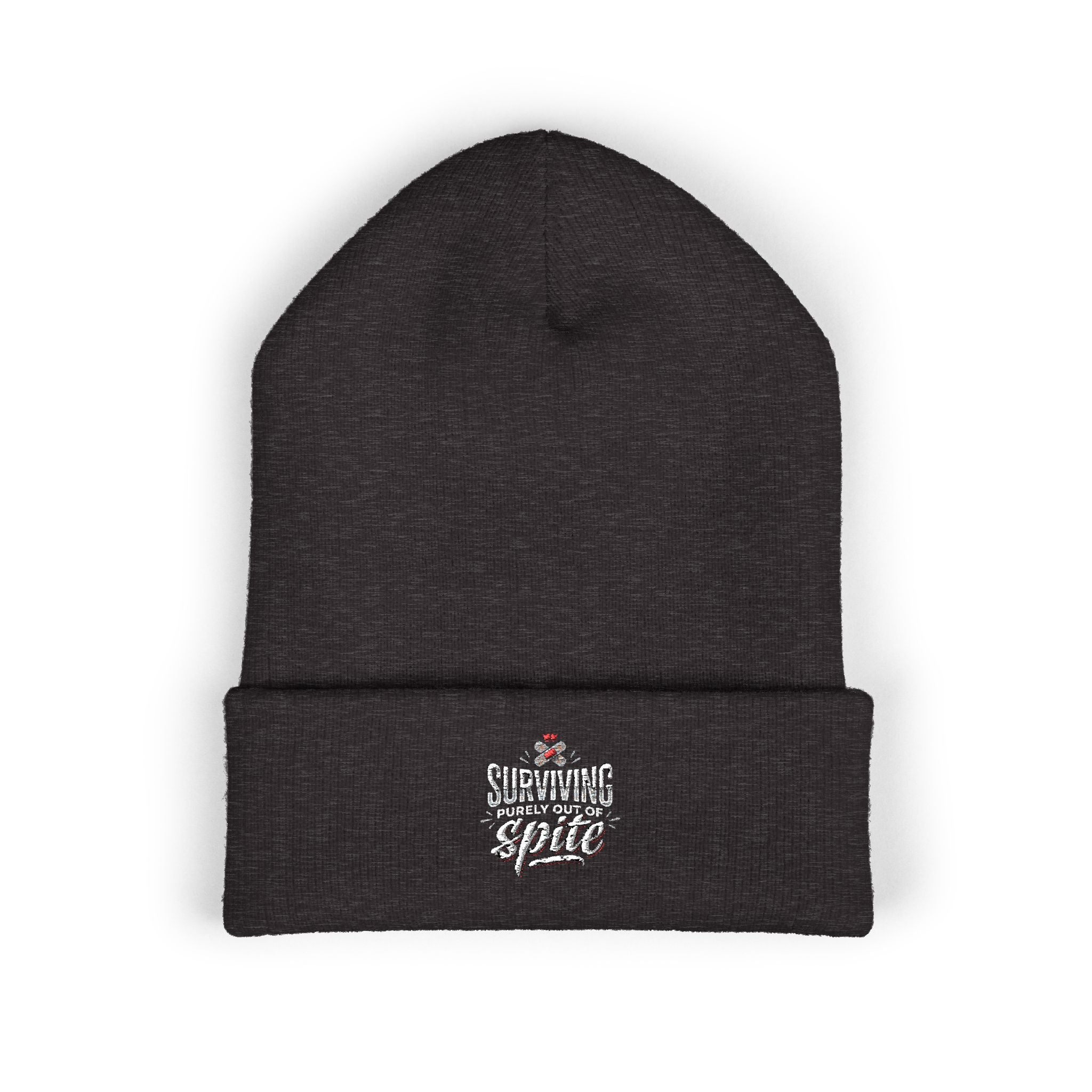 Surviving Purely Out of Spite Classic Cuffed Beanie (Embroidery)