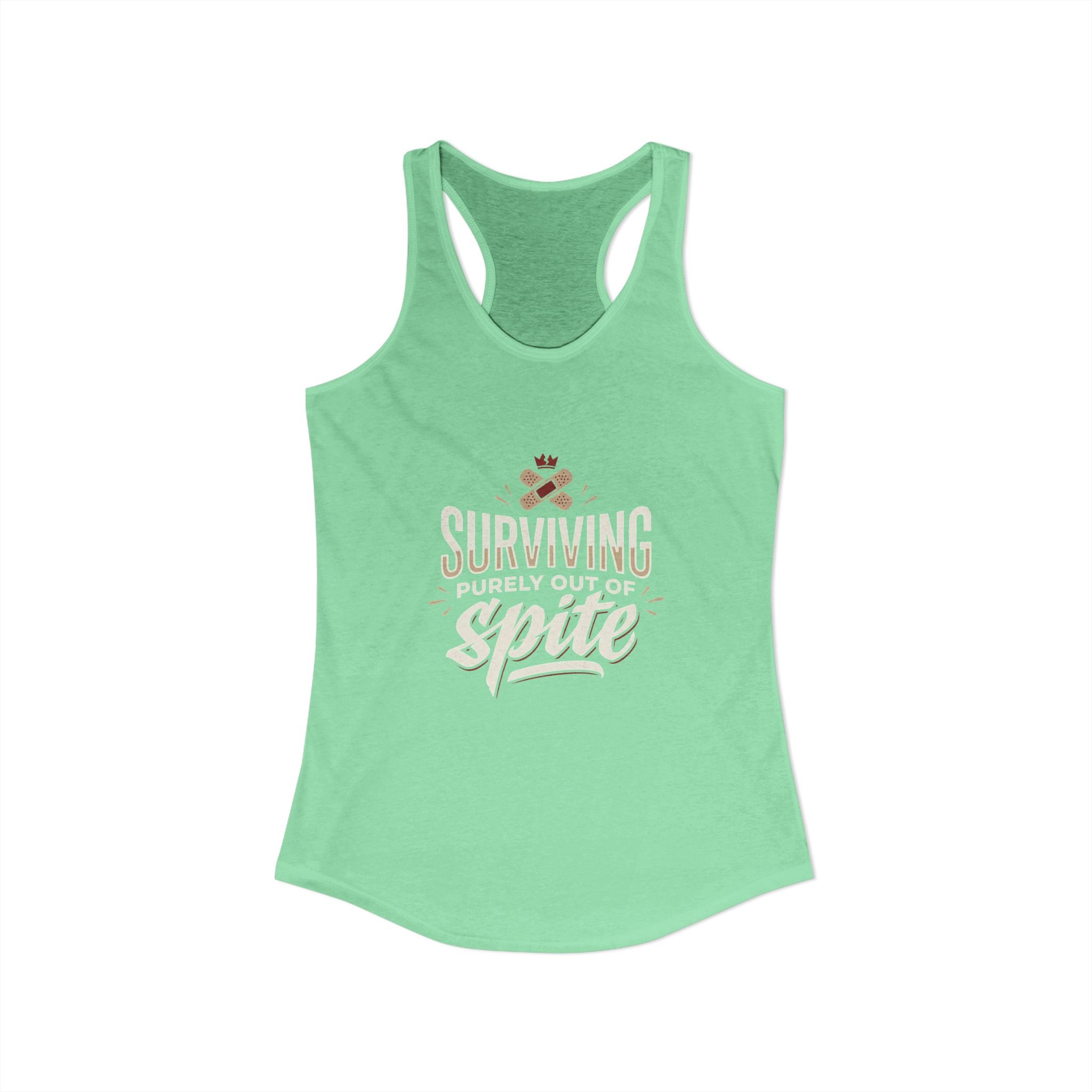 Surviving Purely Out of Spite Women's Ideal Racerback Tank