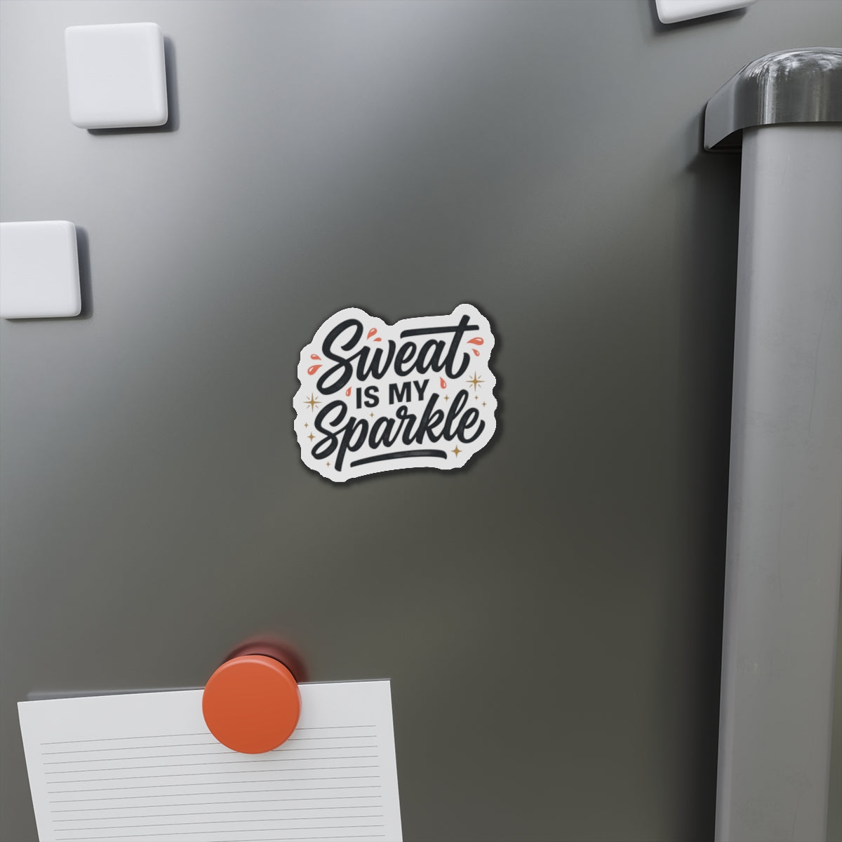 Sweat is My Sparkle Die-Cut Magnets