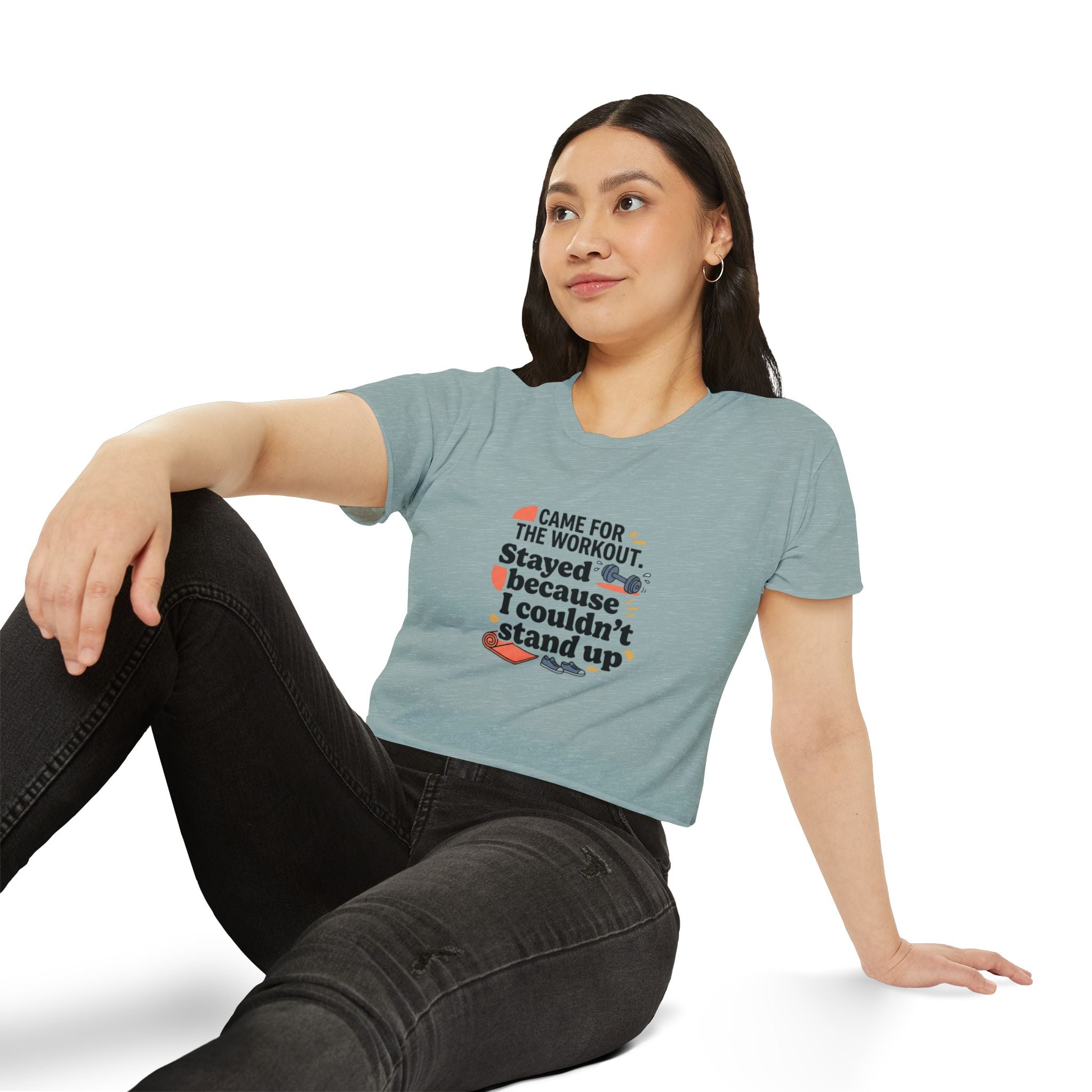 Came for the Workout Women's Festival Crop Top
