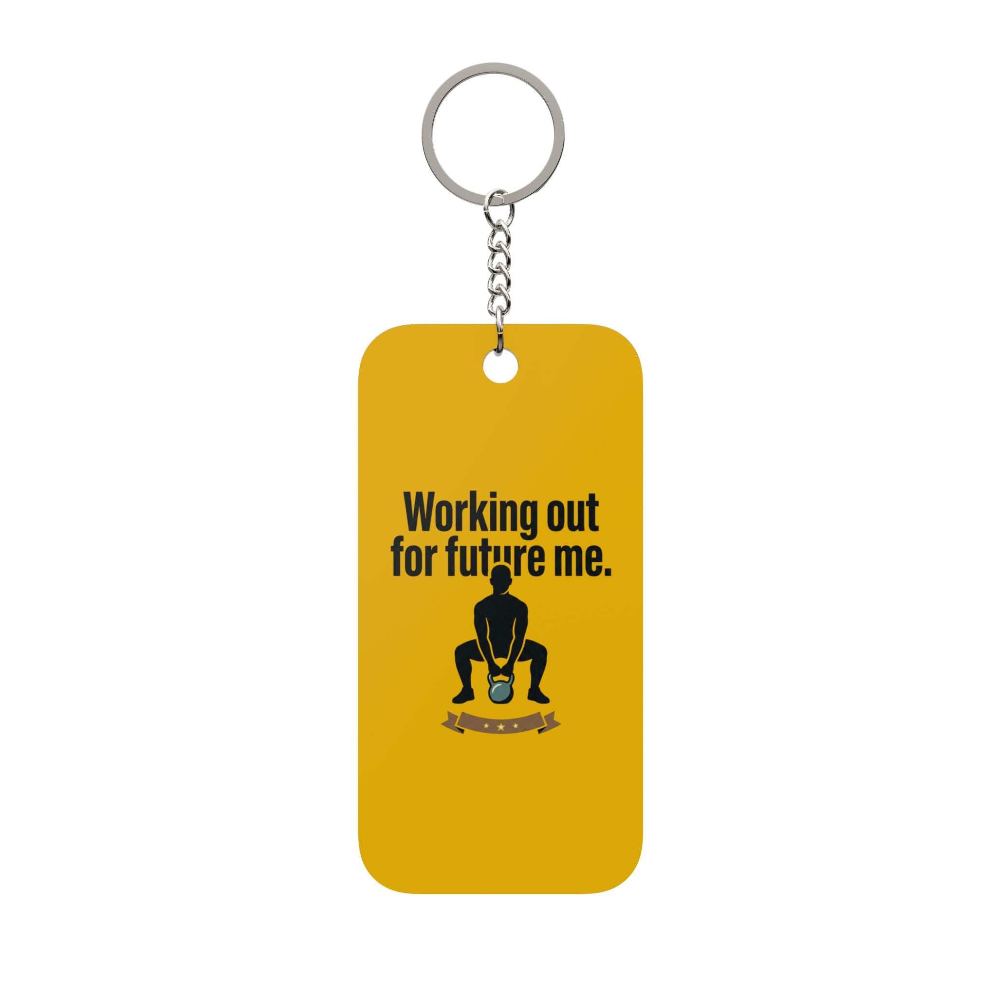 Working Out For Future Me Double-Sided Keychain Charm