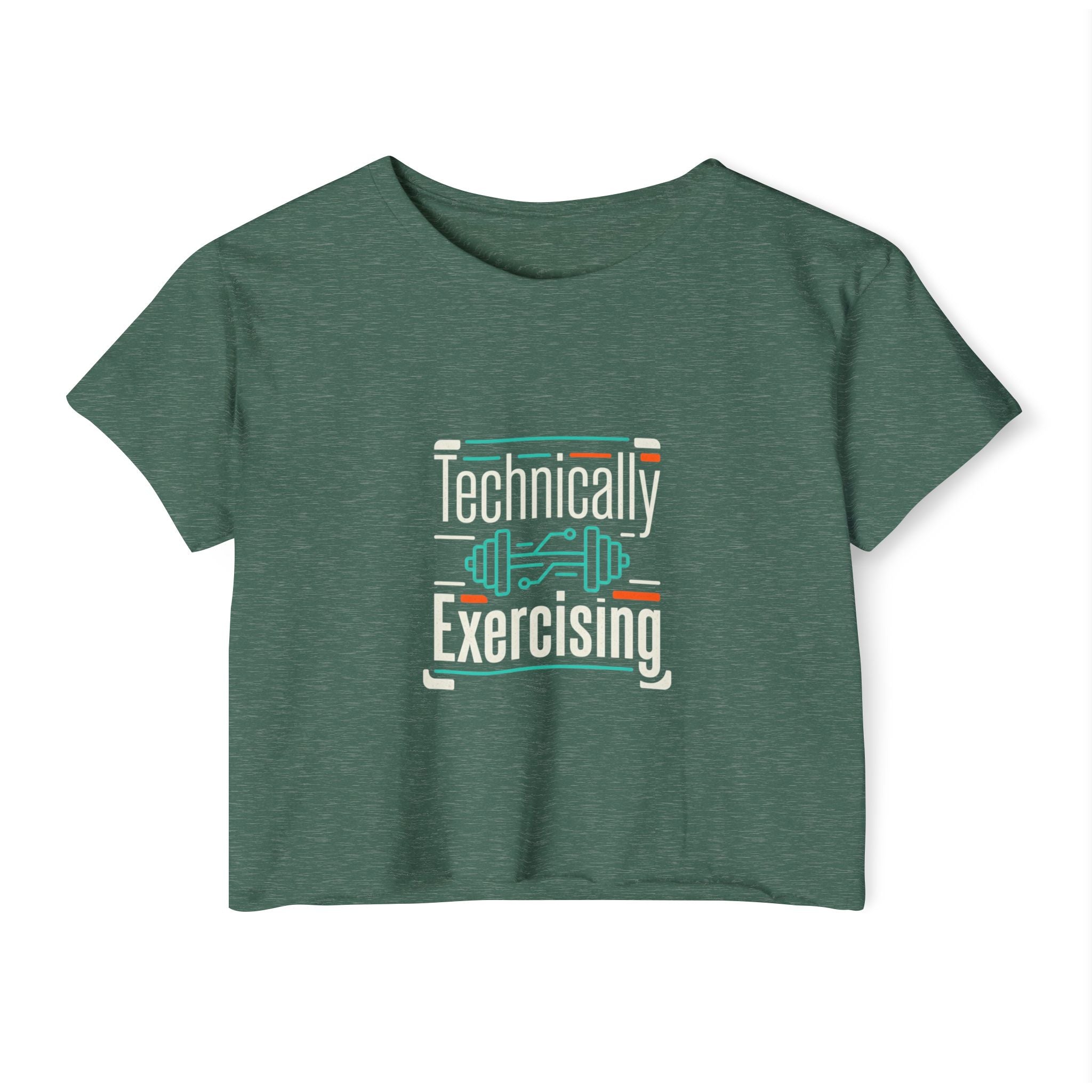Technically Exercising Women's Festival Crop Top