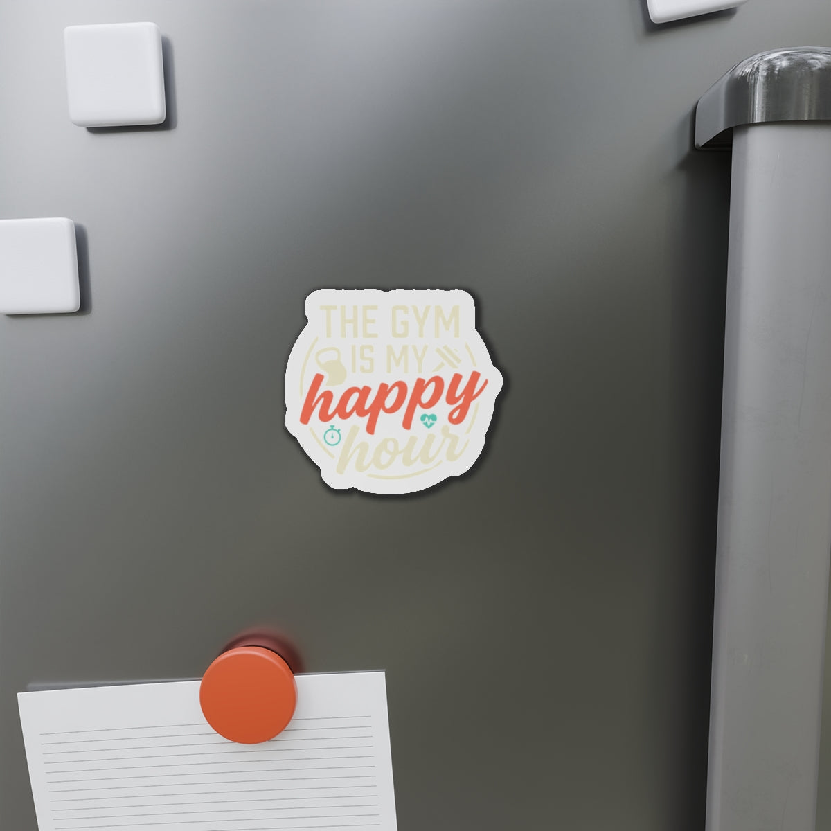 The Gym is My Happy Hour Die-Cut Magnets
