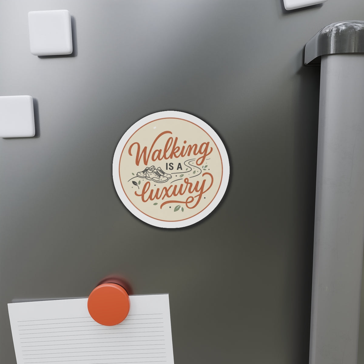 Walking is a Luxury Die-Cut Magnets