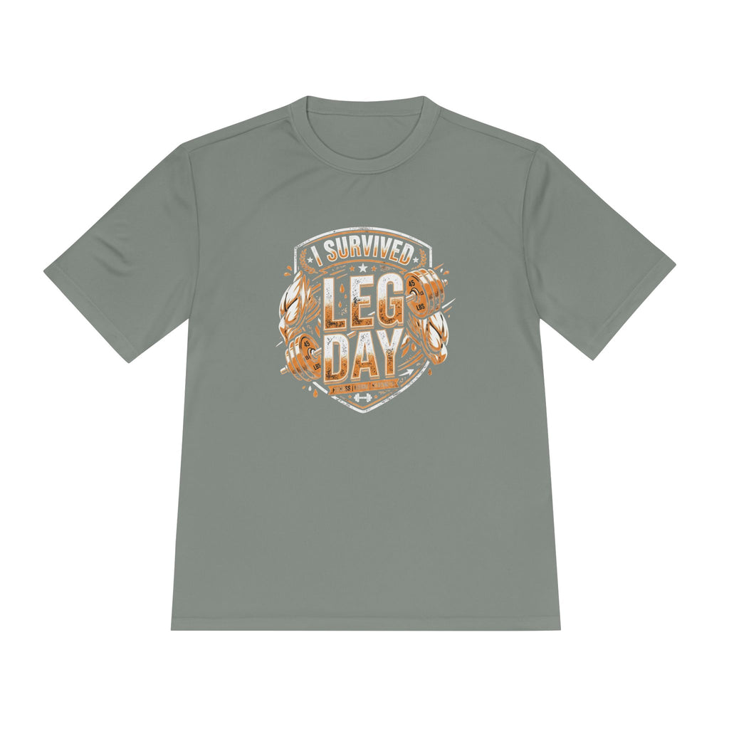 I Survived Leg Day Unisex Moisture Wicking Tee