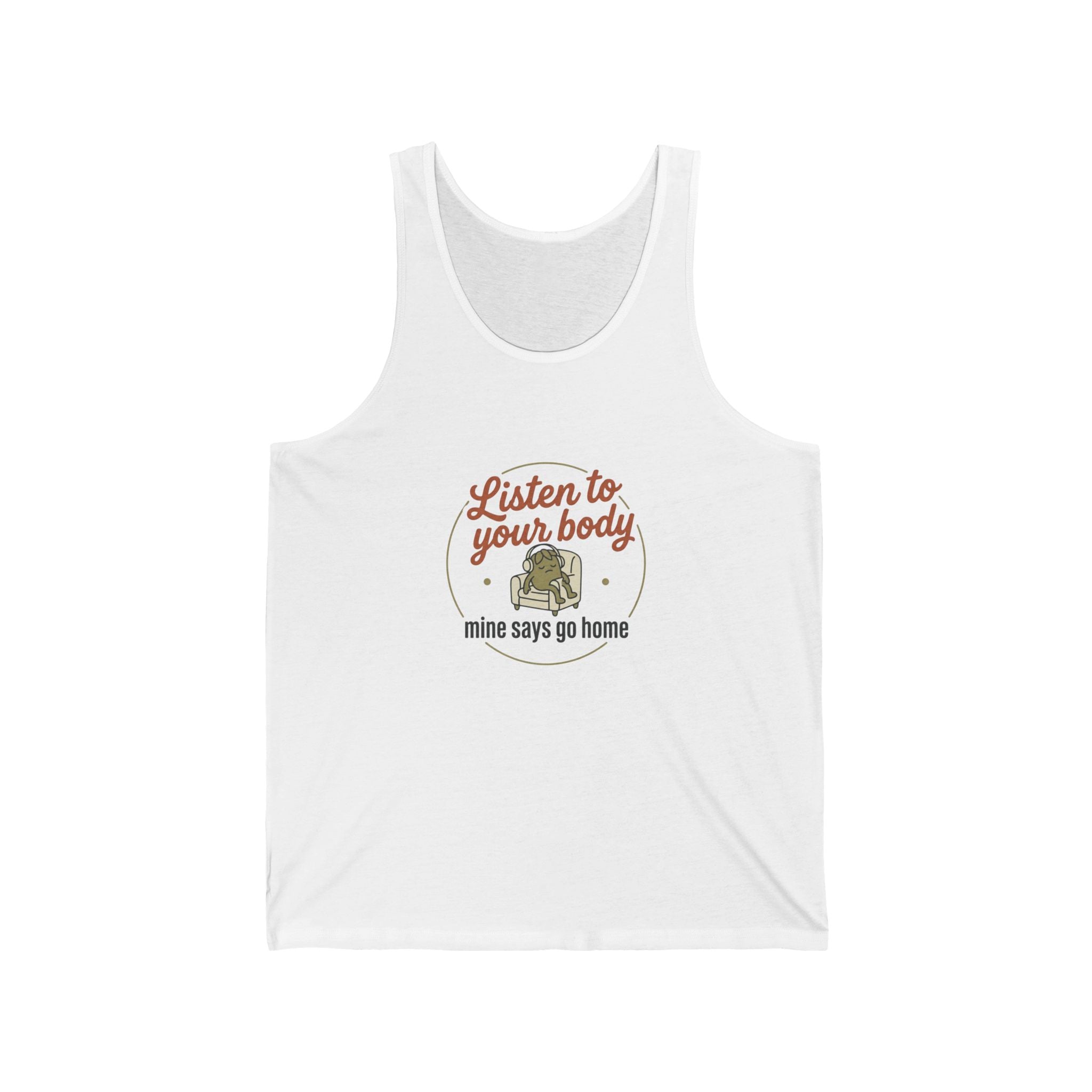 Listen to Your Body Unisex Jersey Tank