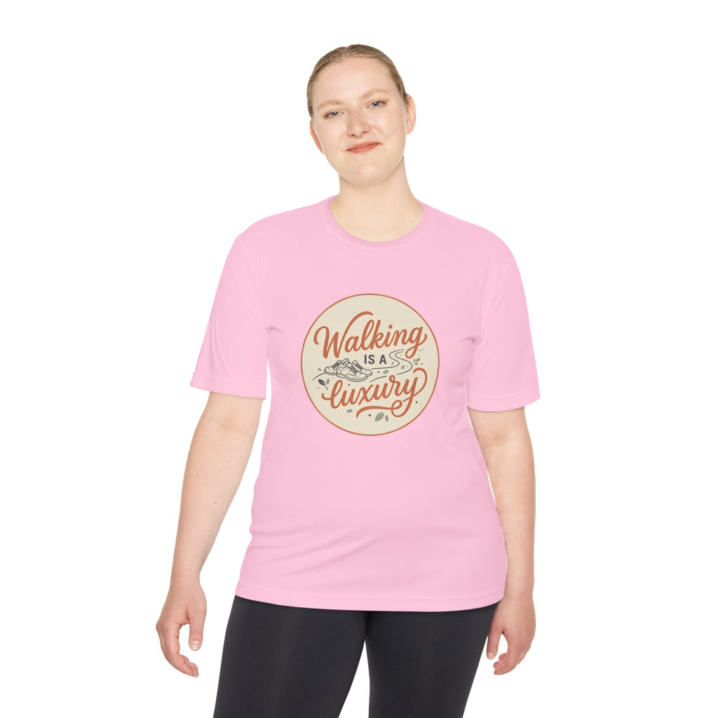 Walking is a Luxury Unisex Moisture Wicking Tee