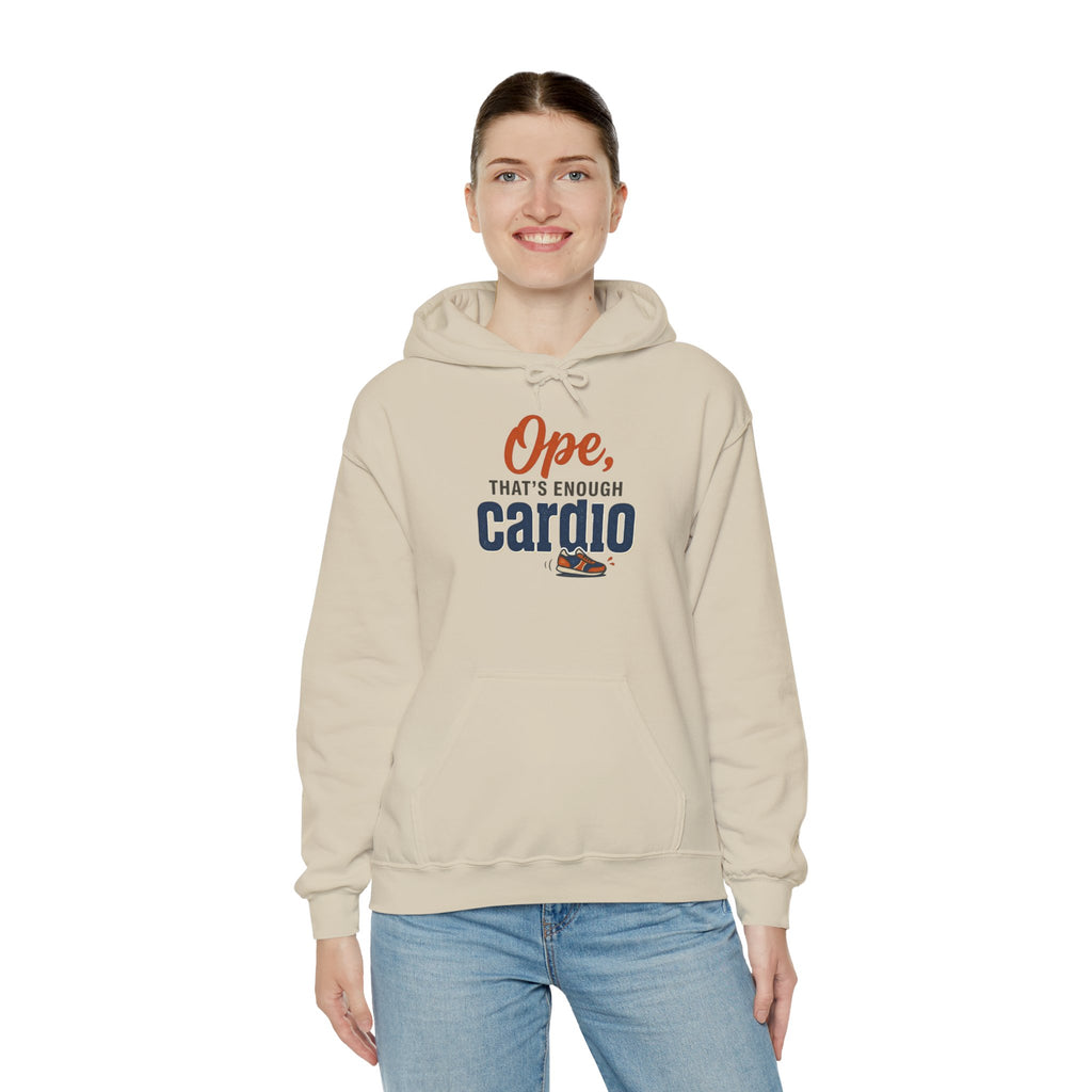 Ope, That's Enough Cardio Unisex Heavy Blend™ Hooded Sweatshirt